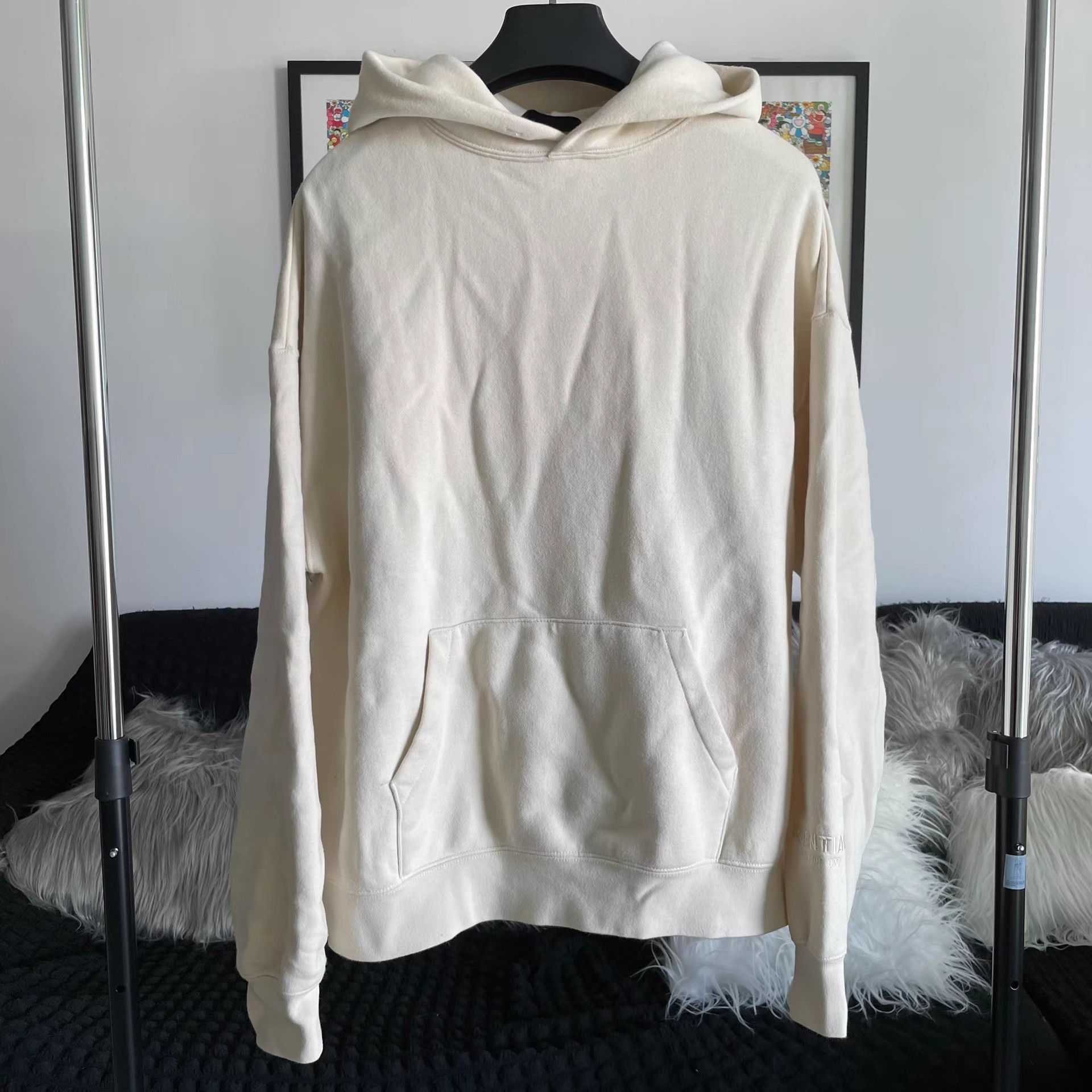 Essentials Essentials Off-White Hoodie Size M Size US M / EU 48-50 / 2 - 1 Thumbnail