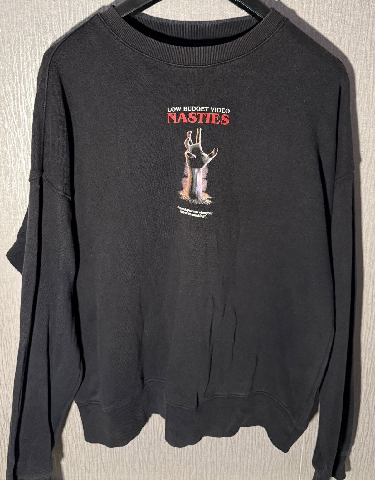 H&M Black opium aesthetic jersey🌑🦇 Size US L / EU 52-54 / 3 - 1 Thumbnail