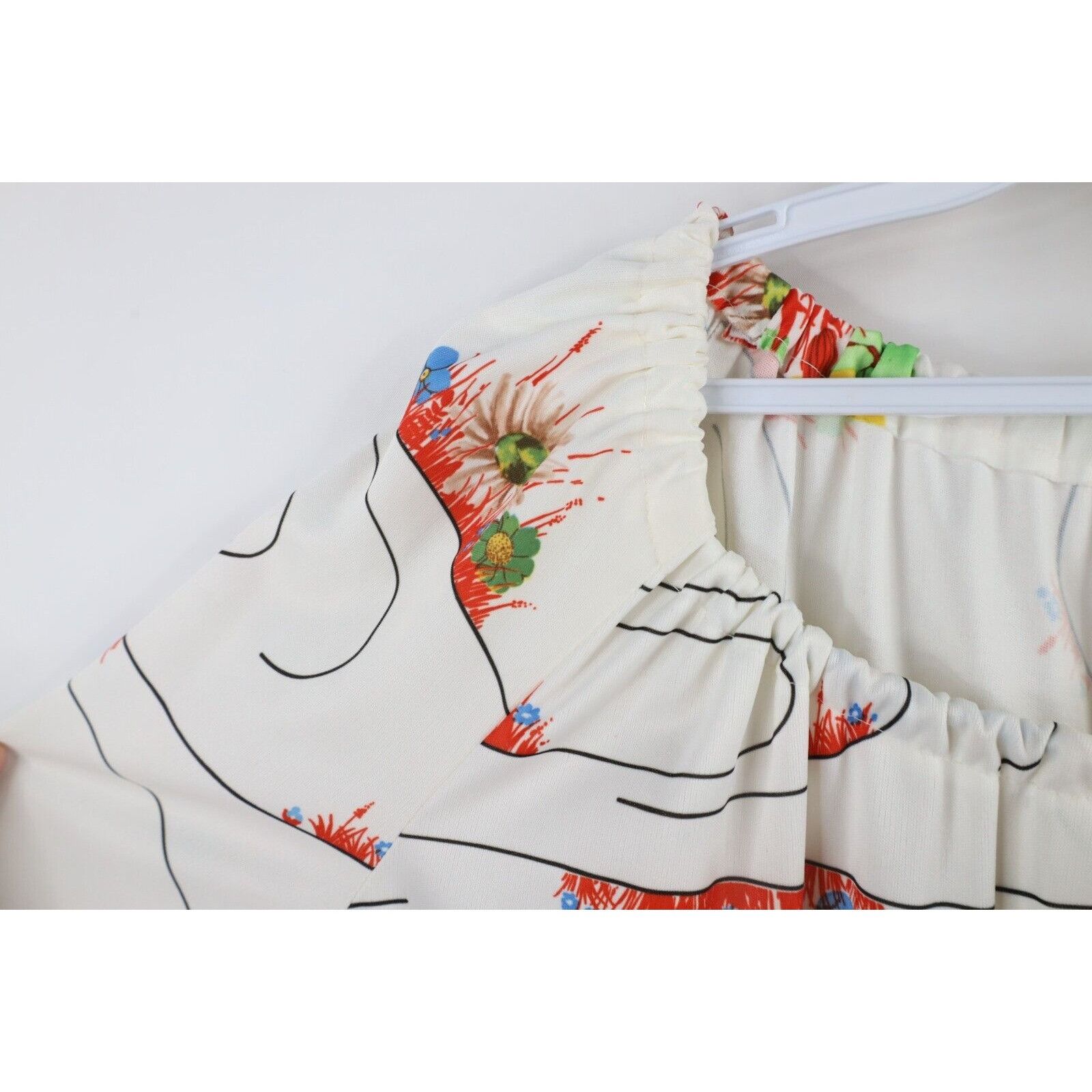 Vintage Vintage 70s Mid Century Modern MCM Flower Knit Dress Size XL / US 12-14 / IT 48-50 - 6 Thumbnail
