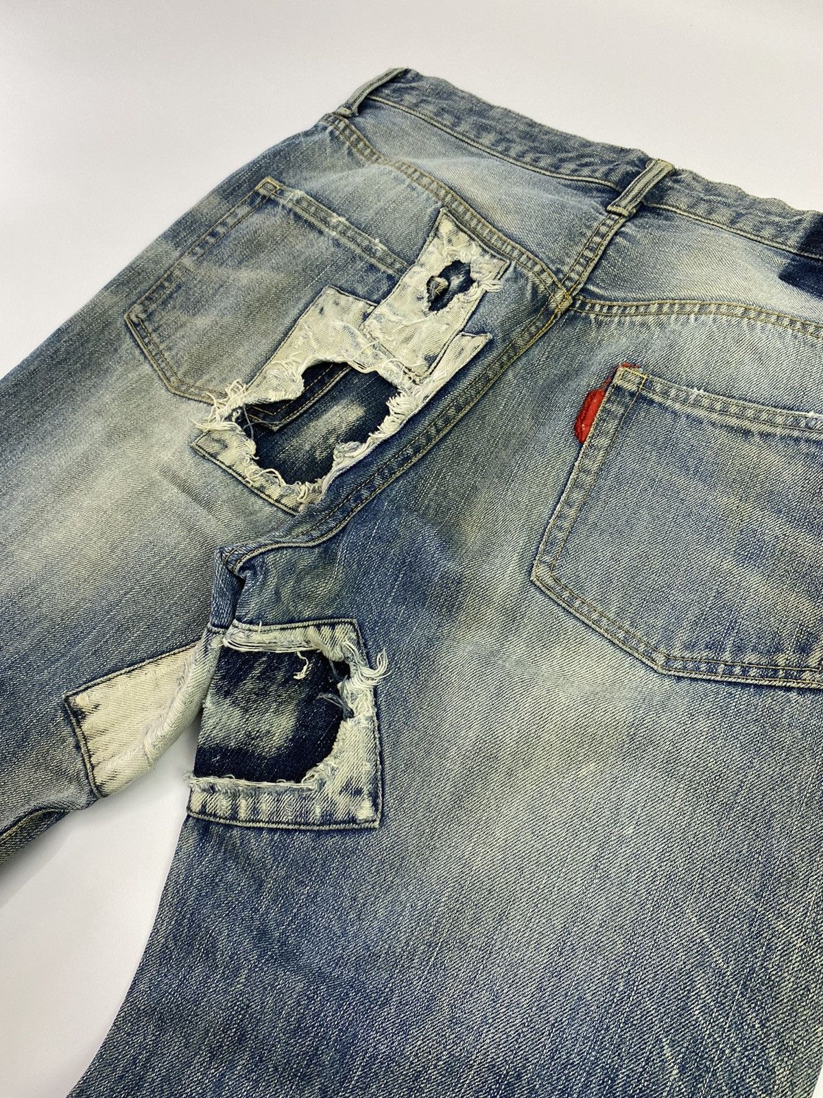 Jean × Vintage Selvedge patchwork jeans pant japanese brand Size US 30 / EU 46 - 10 Thumbnail