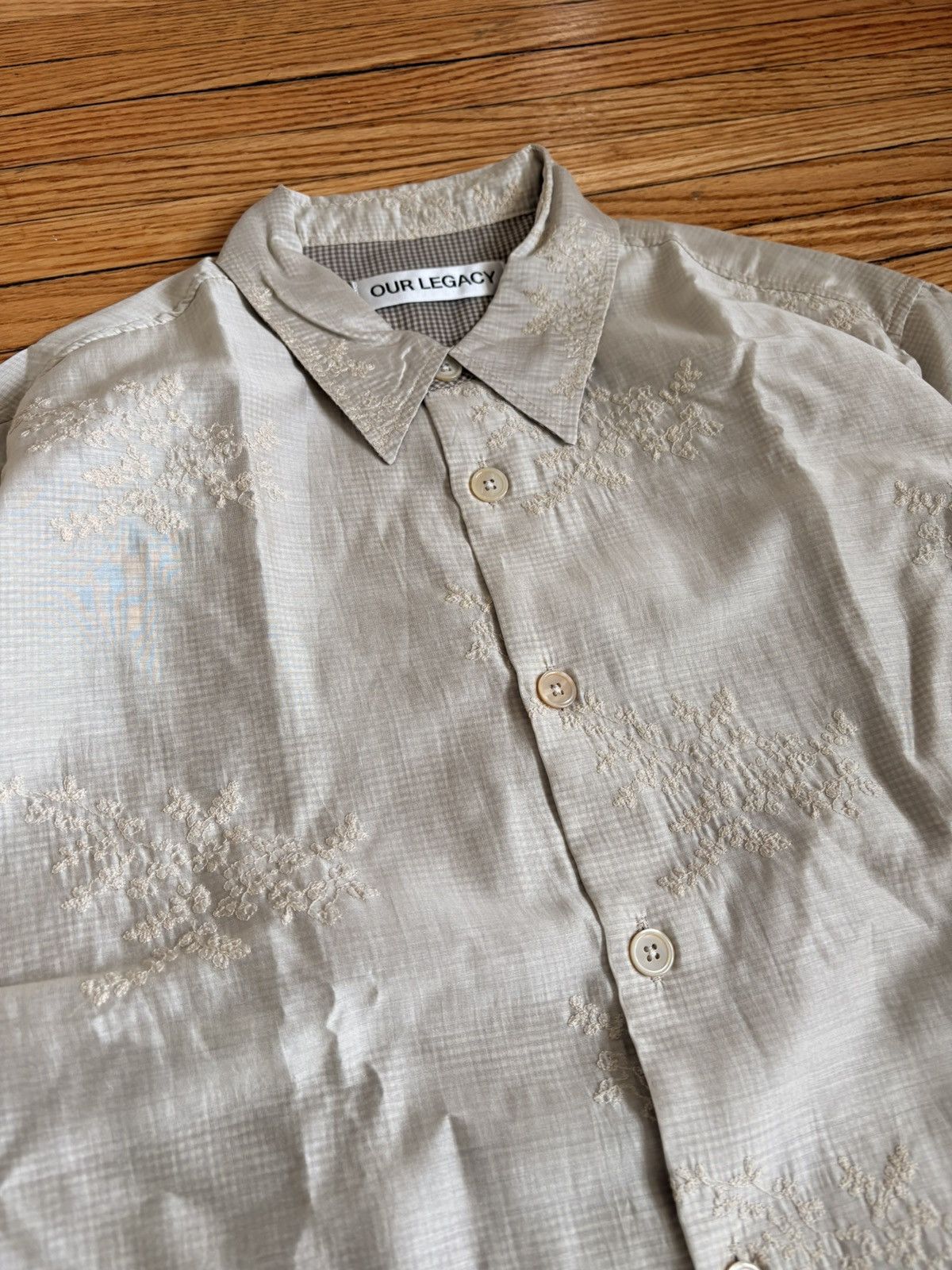 Our Legacy Our Legacy Beyond Shirt (Champagne Bloom Ethereal Veil) Size US S / EU 44-46 / 1 - 2 Thumbnail