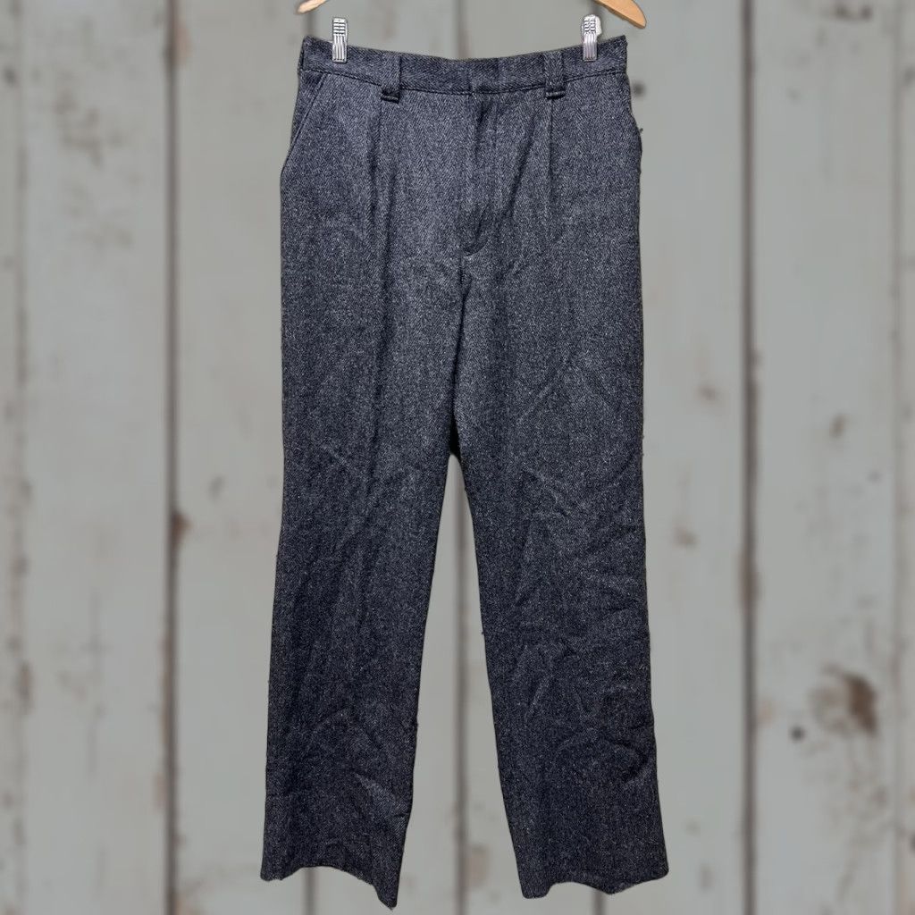 Vintage VINTAGE L.L. Bean Womens Pants Wool USA Made Pleated Wide Leg 16 Gray 90s Workwear City Preppy Size 38" / US 16 / IT 52 - 1 Thumbnail