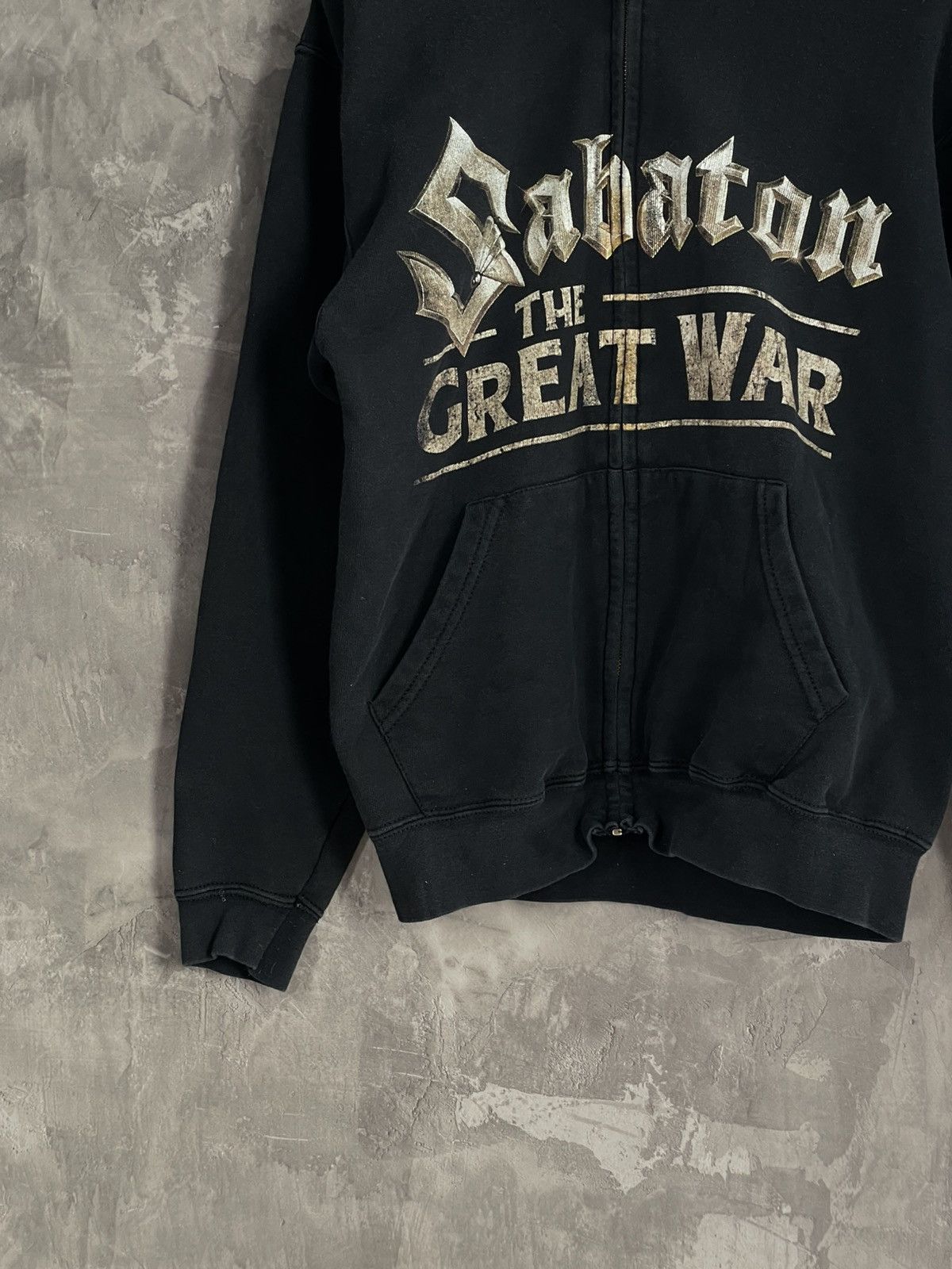 Band Tees × Vintage Sabaton Vintage Streetwear Punk Retro Zip Up Hoodie Size US S / EU 44-46 / 1 - 12 Thumbnail