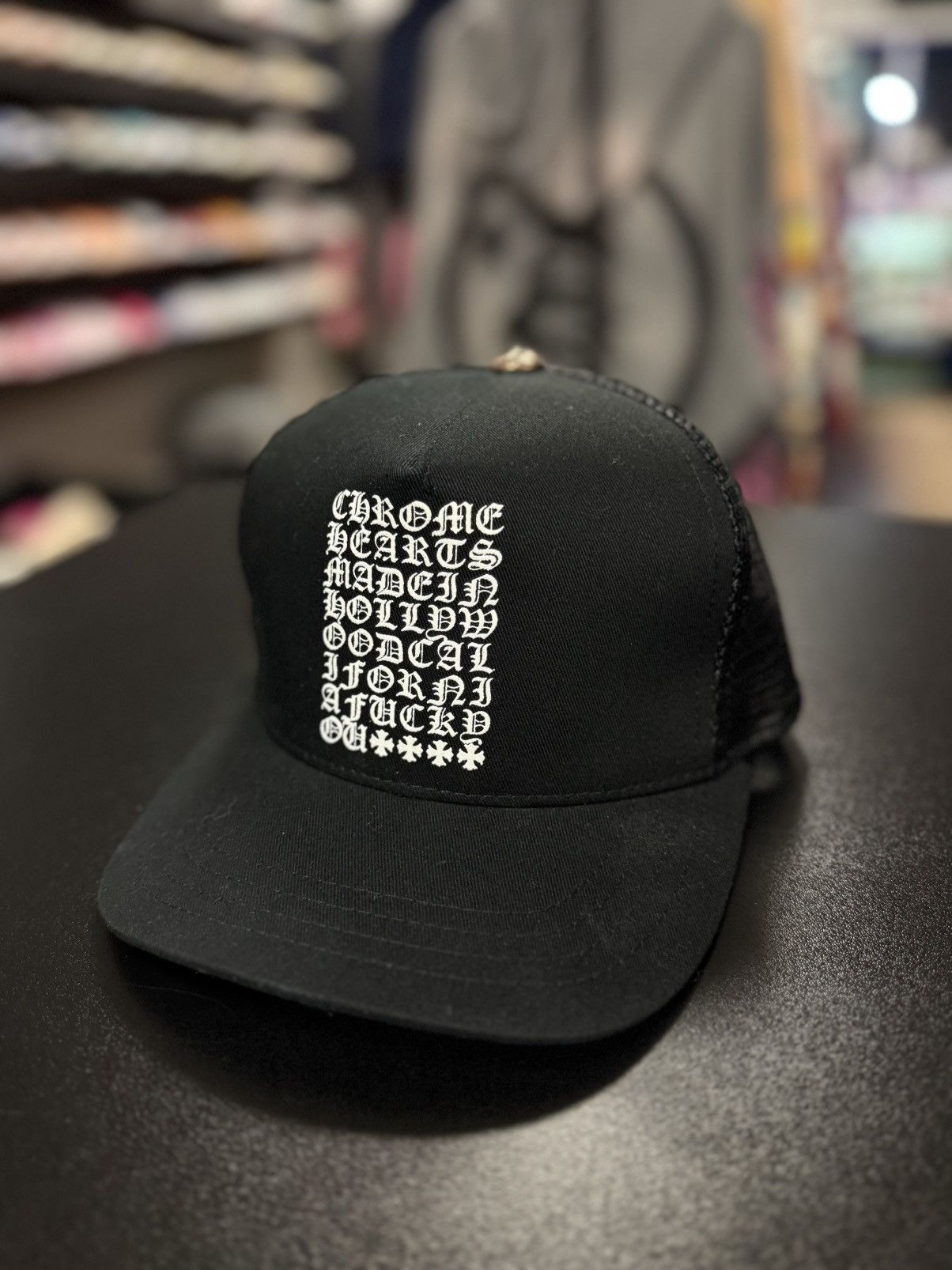 Chrome Hearts Chrome Hearts Script Hat SnapBack Black Size ONE SIZE - 2 Thumbnail