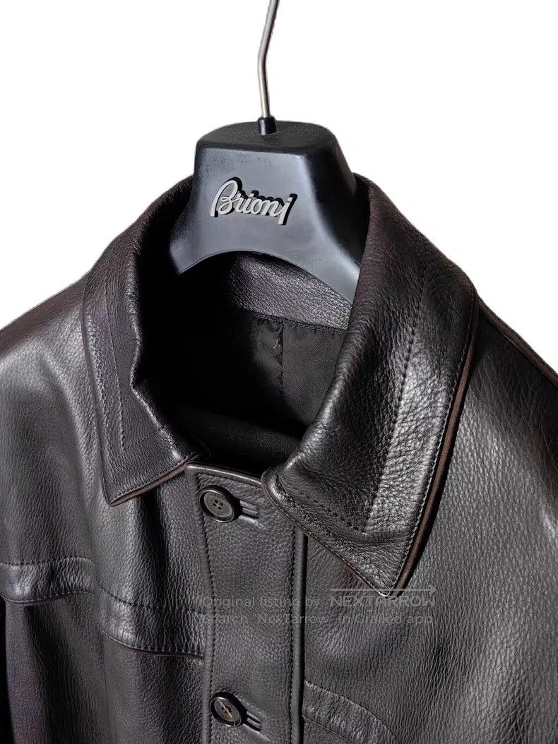 Brioni Brioni Deer Leather Mid-length Coat Size US M / EU 48-50 / 2 - 4 Thumbnail