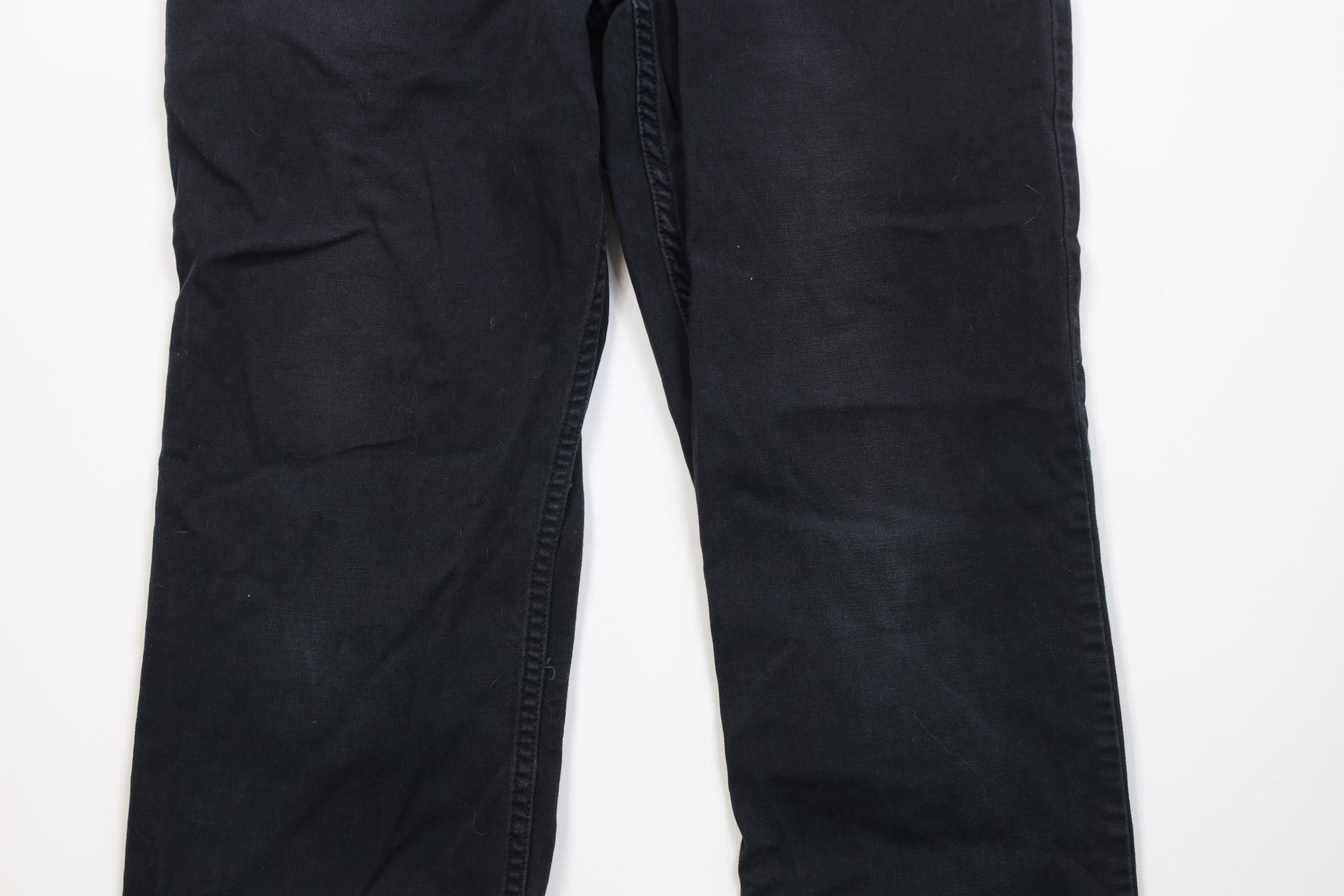 Carhartt Vintage Y2K Carhartt Relaxed Fit Stretch Canvas Pants Black Size US 33 - 3 Thumbnail