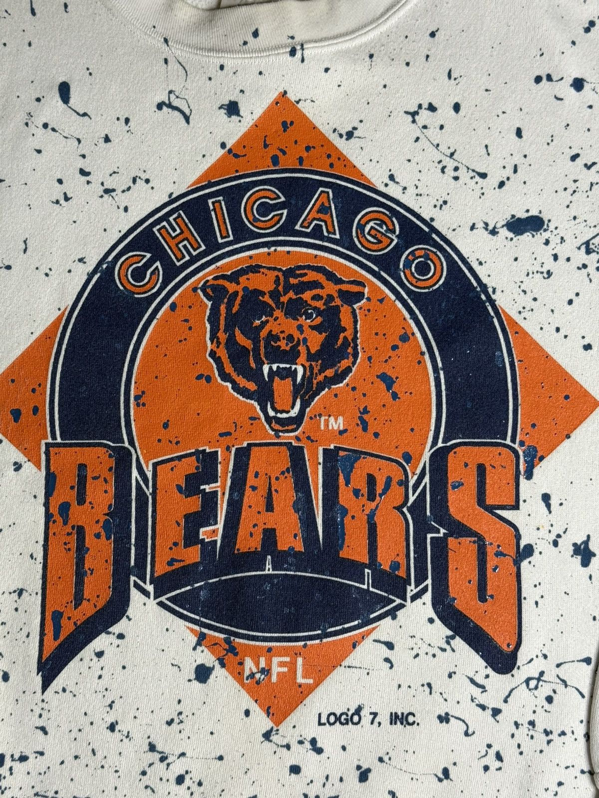 Vintage VINTAGE 1990's Chicago Bears Crewneck “White” [L] PREOWNED Size US L / EU 52-54 / 3 - 2 Thumbnail