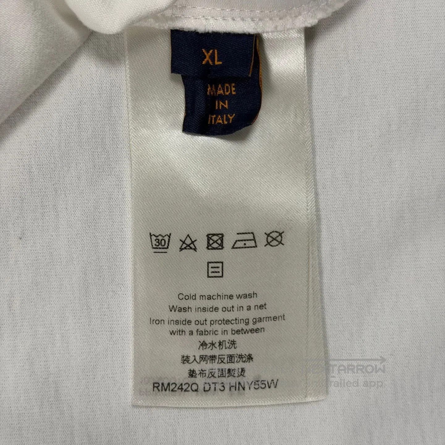 Louis Vuitton LV Embossed Logo White T-Shirt. Size US XL / EU 56 / 4 - 7 Thumbnail