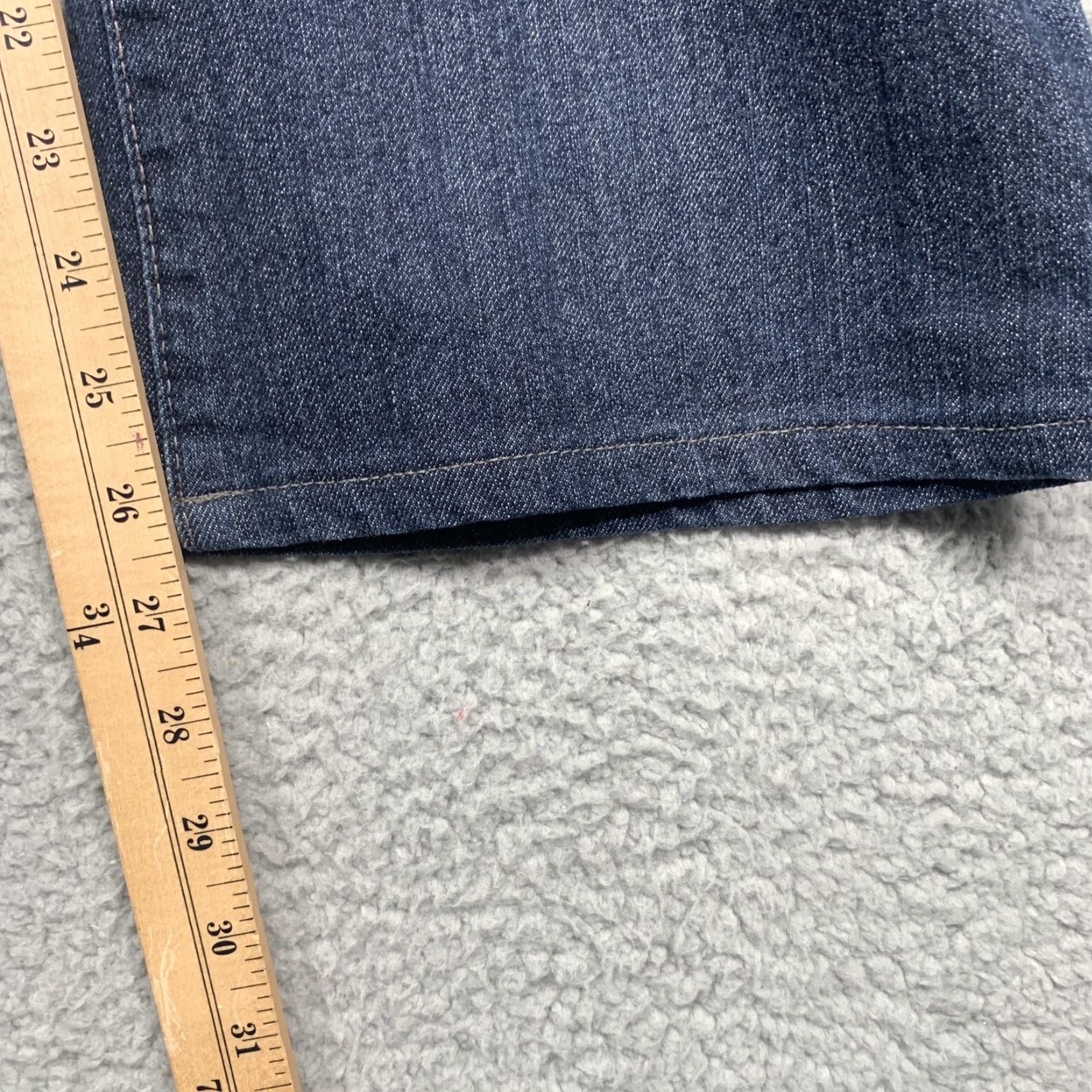 Area Covington Petite Jeans Womens 14P Blue Straight 36x26.5 5-Pocket Rear Flap Pockets Size 36" / US 14 / IT 50 - 6 Thumbnail
