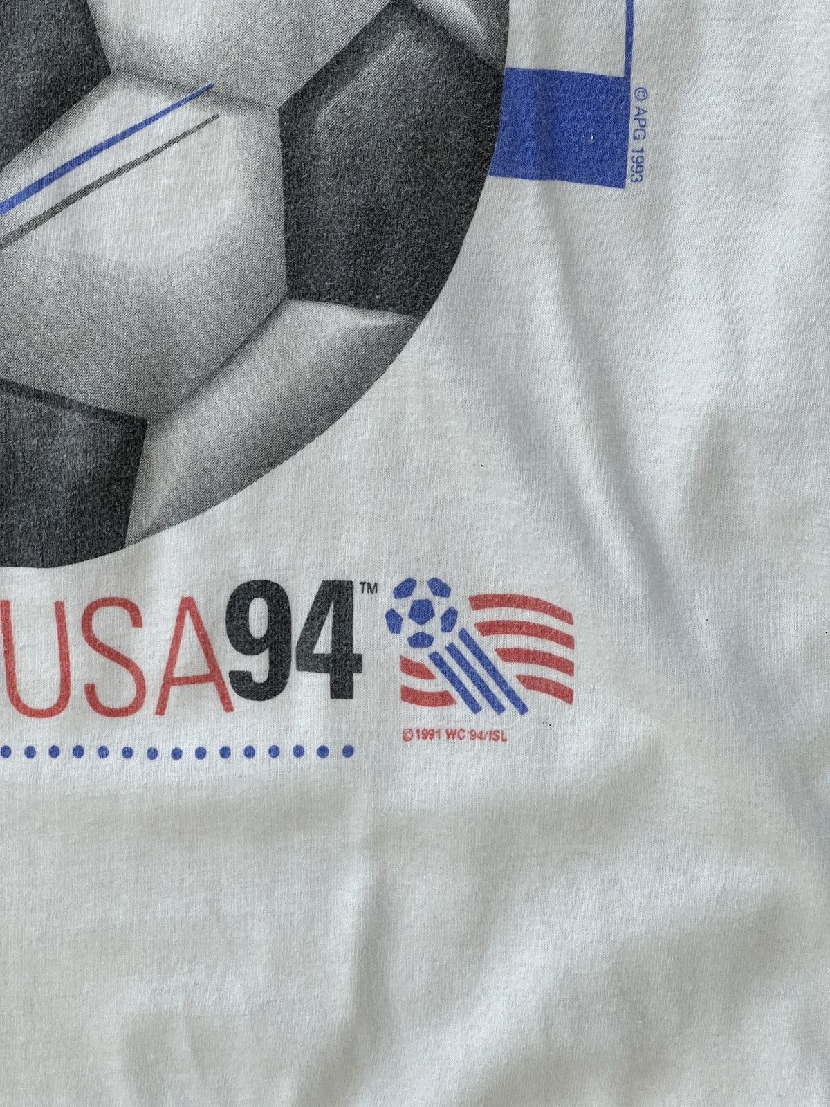 Vintage Vintage 1994 World Cup USA Greece Flag Soccer Tee Medium Size US M / EU 48-50 / 2 - 5 Thumbnail