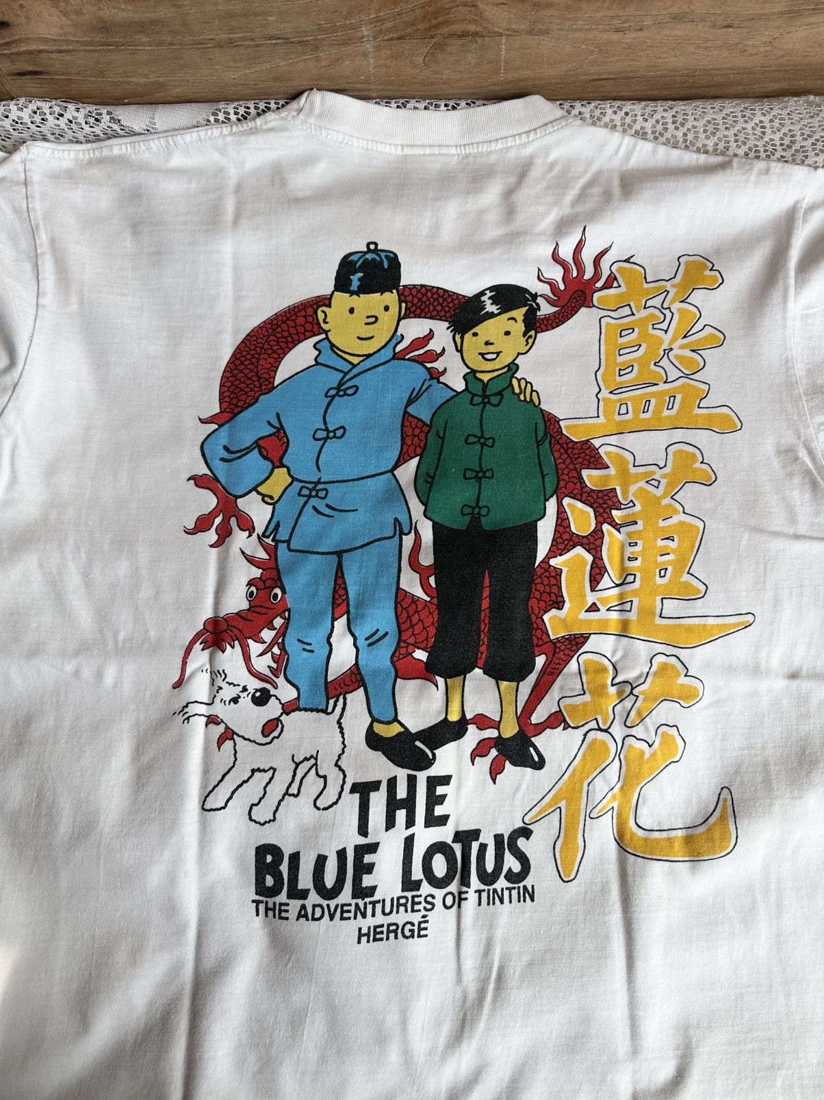Designer Vintage Tintin the Blue Lotus Size US L / EU 52-54 / 3 - 1 Thumbnail