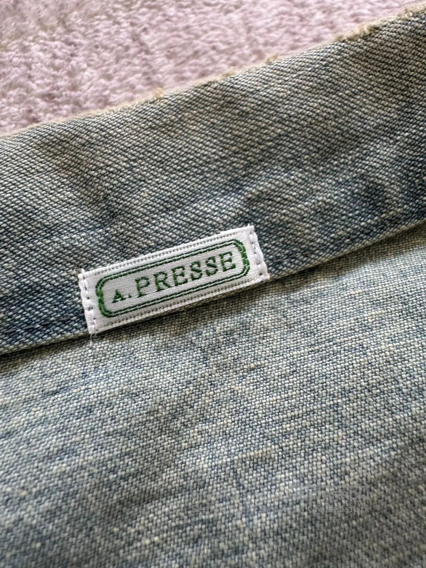 A.PRESSE navy denim jacket by A.PRESSE. Size US M / EU 48-50 / 2 - 3 Thumbnail
