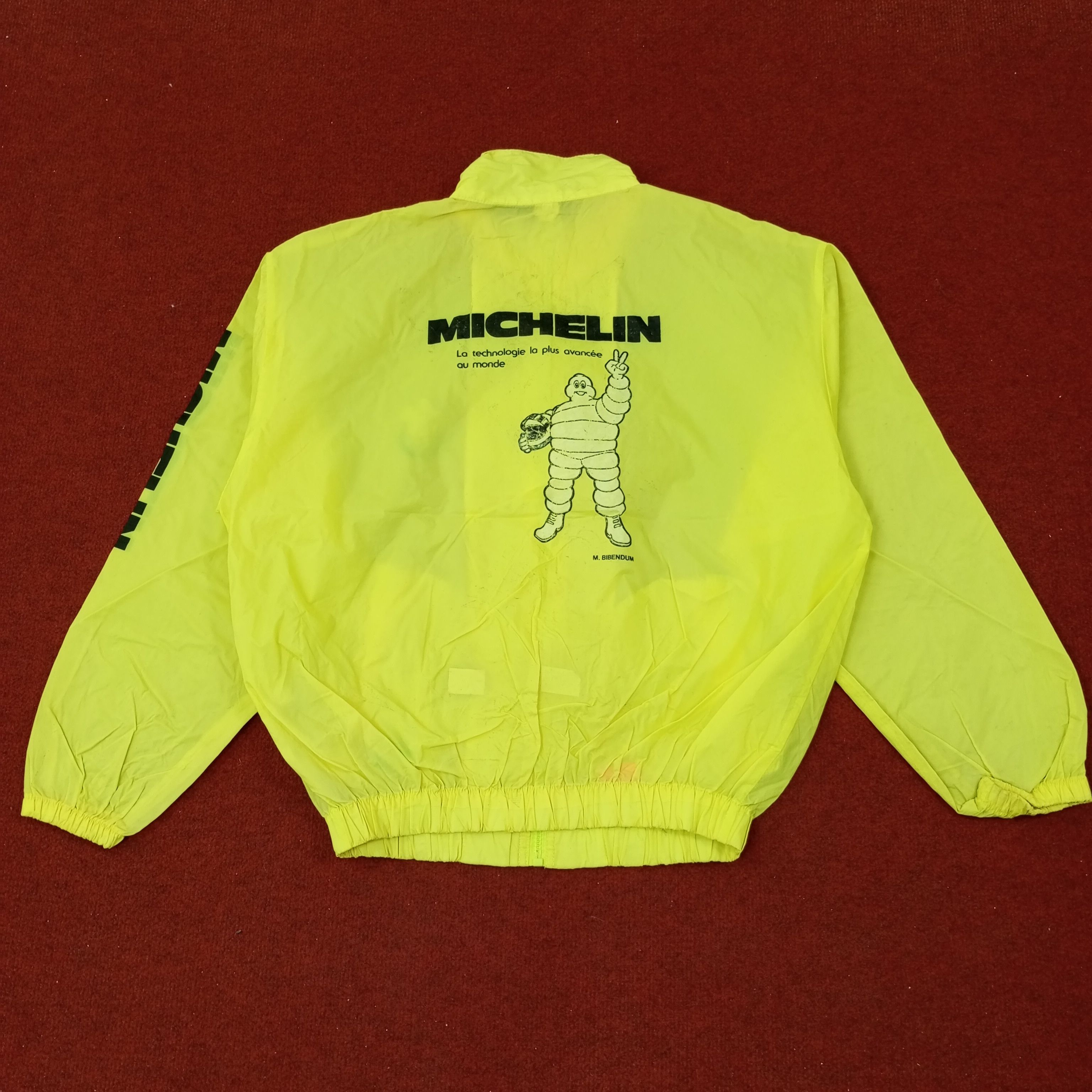 Vintage Michelin Promo Style Rain Jacket Style C214N13 Size US L / EU 52-54 / 3 - 1 Thumbnail
