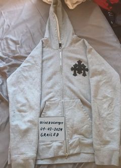Chrome Hearts VIP PAPER JAM Zip UP Hoodie RED CROSS PATCHES SZ:XL