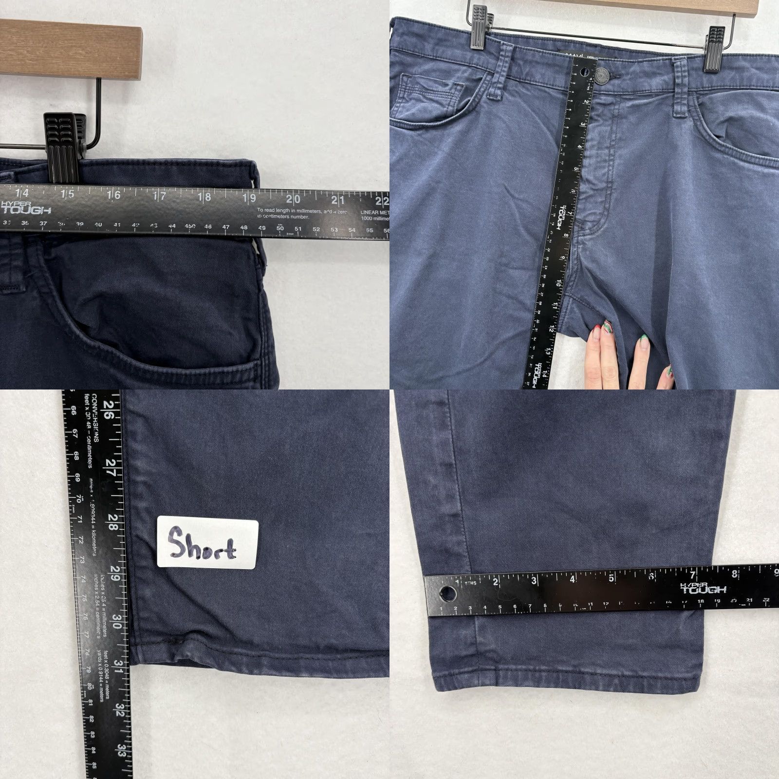 Mavi Mavi Jake 5-Pocket Pants Mens 38x32 Blue Dark Wash Slim Tapered Stretch Casual Size US 38 / EU 54 - 8 Thumbnail