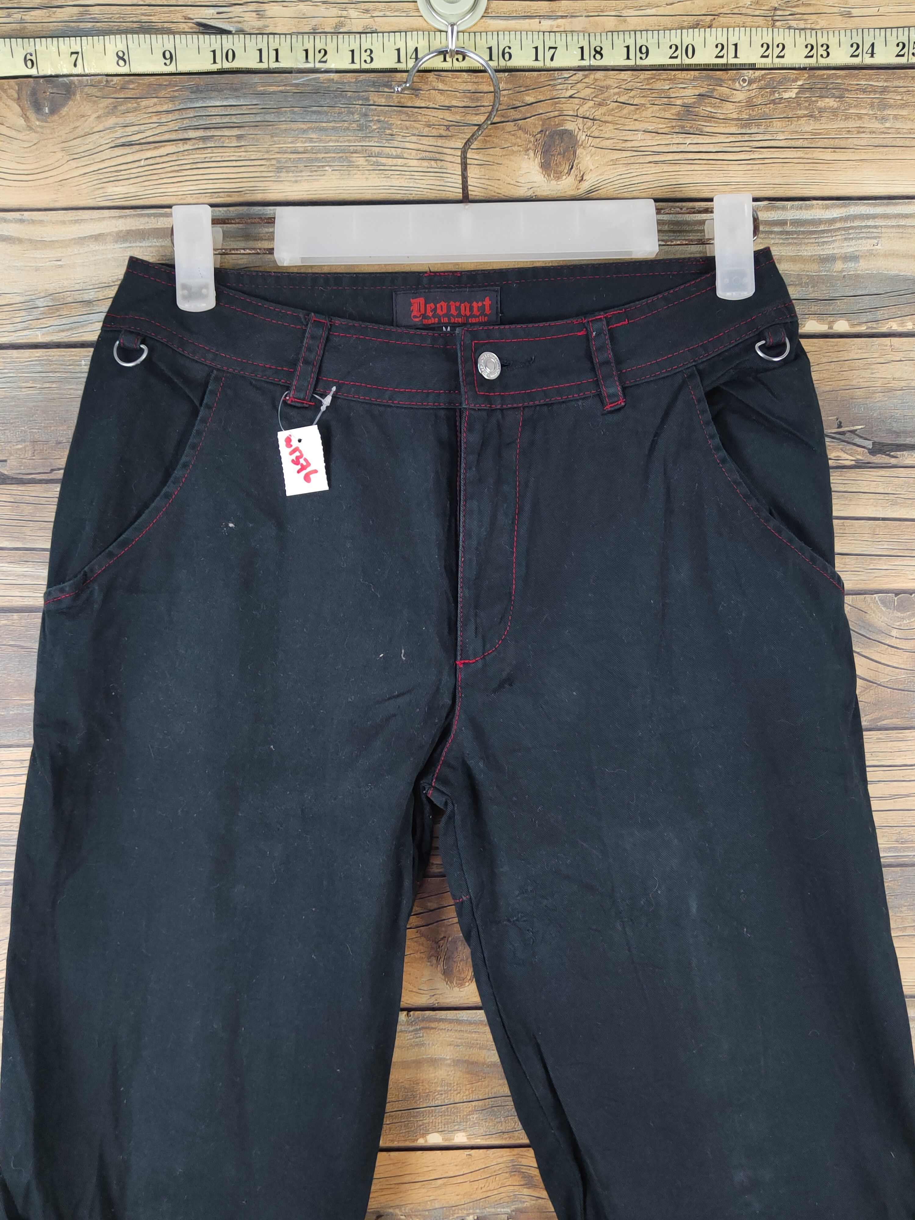 Japanese Brand Deorart punk seditionaries Black Short Pants #W1376 Size US 27 - 2 Thumbnail