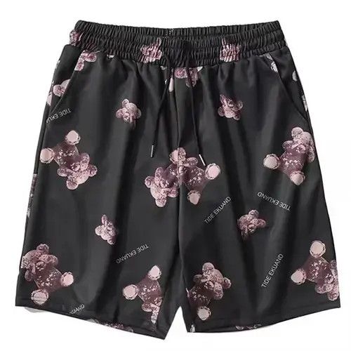 Japanese Brand 20SS Indigo Union Japan Black Teddy Bear Shorts Size US 32 / EU 48 - 1 Thumbnail