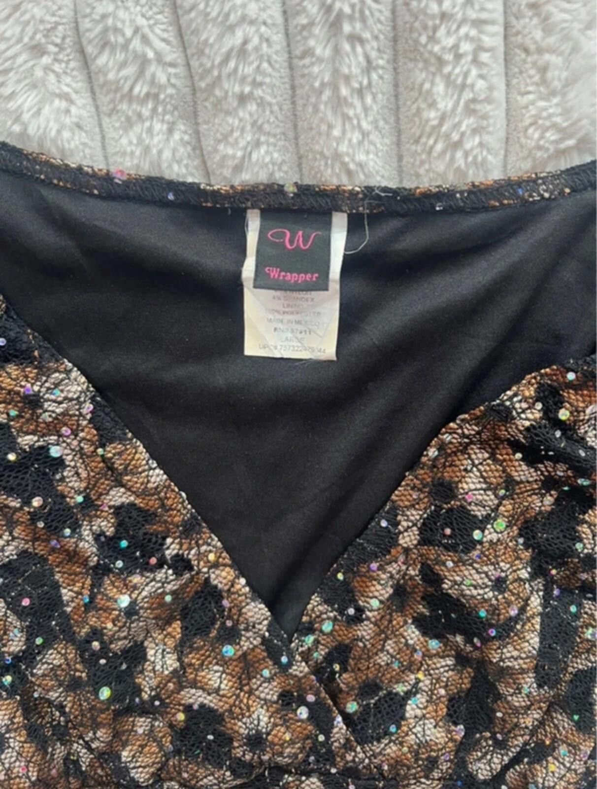 Other Vintage Wrapper Y2K Lace Sequin Top Size M / US 6-8 / IT 42-44 - 2 Thumbnail