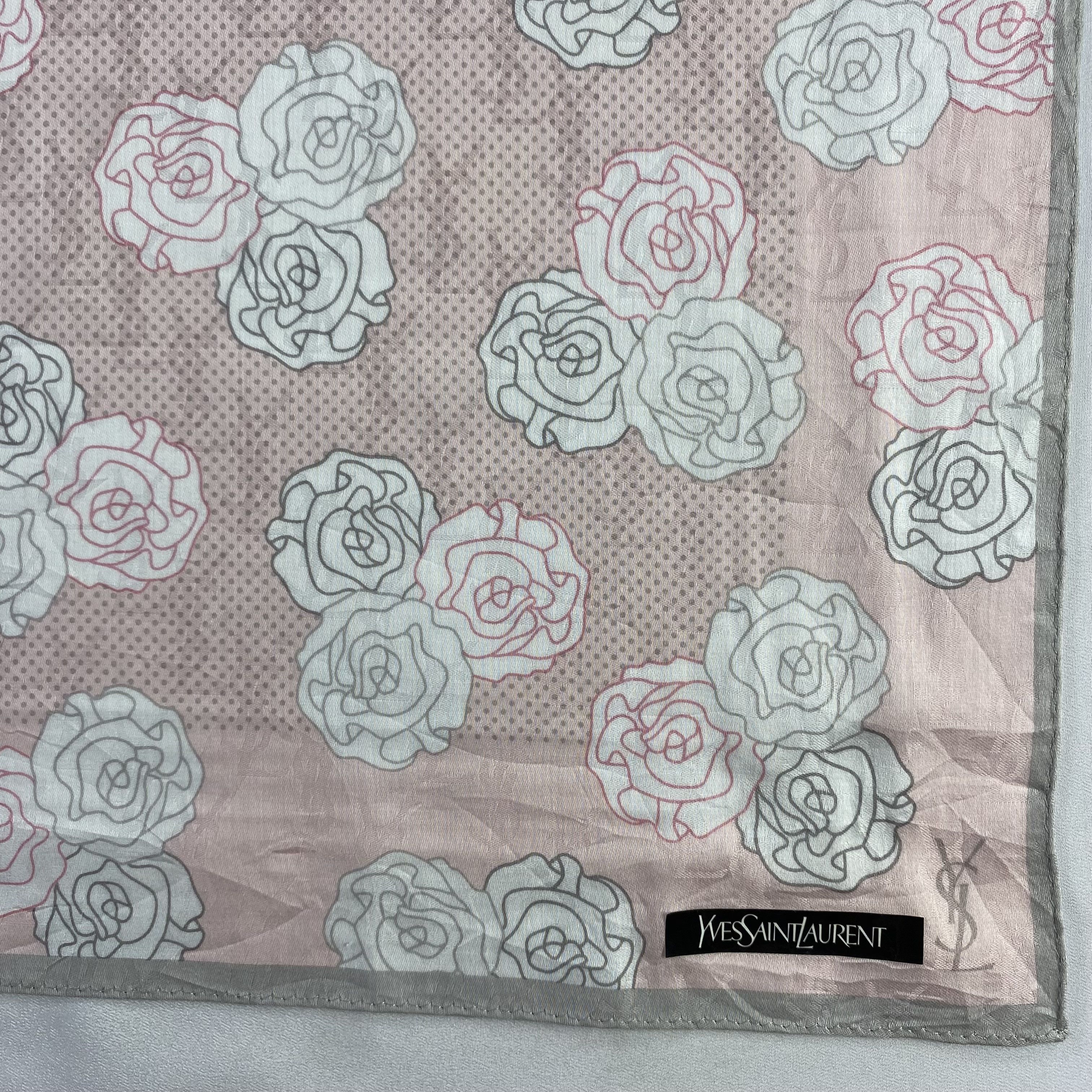 Vintage Yves Saint Laurent Handkerchief / Neckerchief-P1106 Size ONE SIZE - 3 Thumbnail