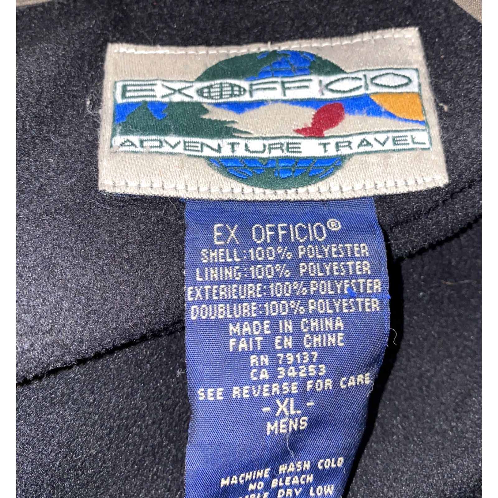 ExOfficio Ex Officio Mens Gray Polyester Full Zip Jacket Size XL Size US XL / EU 56 / 4 - 6 Thumbnail