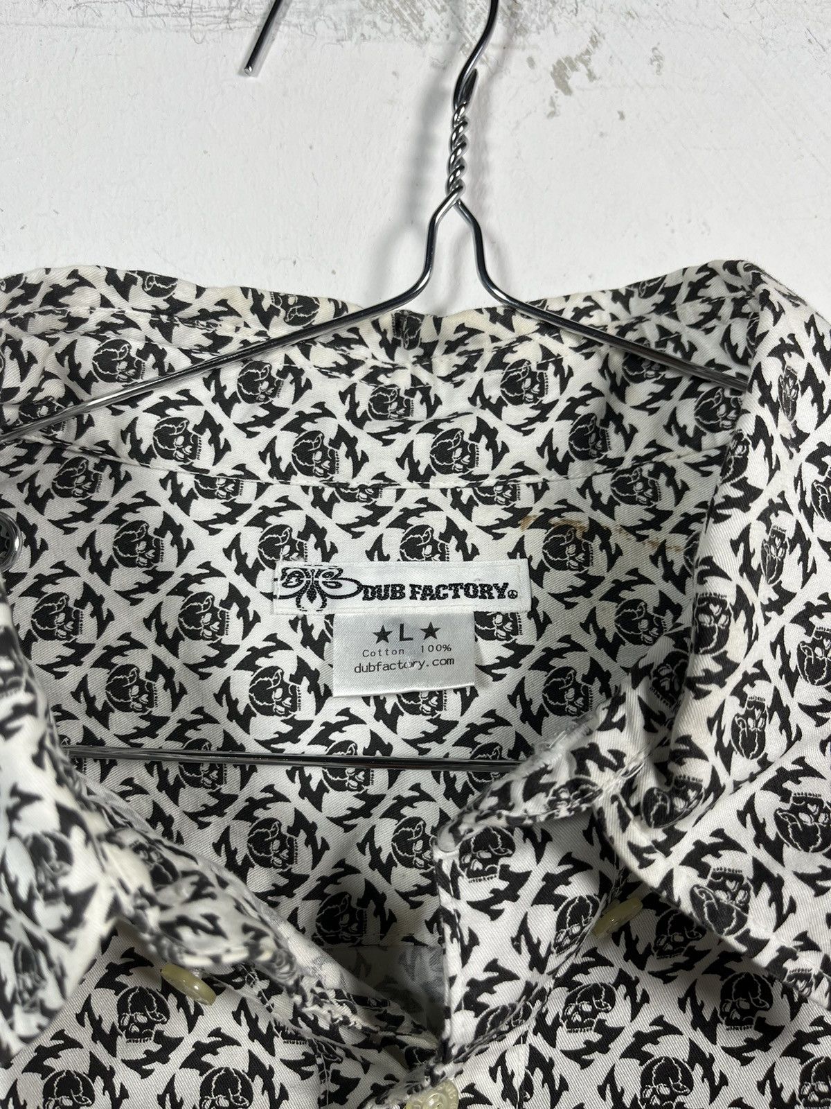 Vintage Skull Button Up DUB FACTORY Akira Size US L / EU 52-54 / 3 - 5 Thumbnail