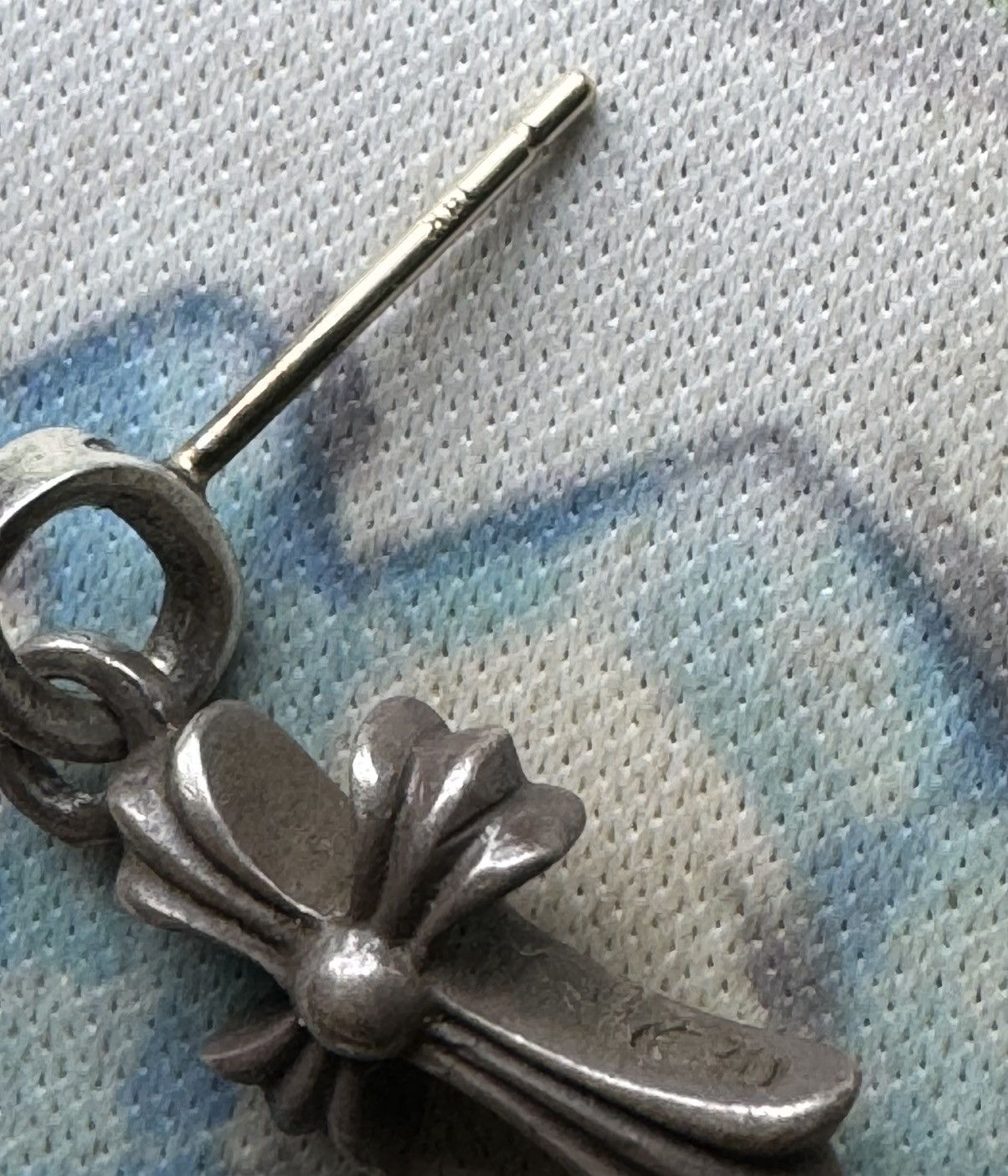 Chrome Hearts Chrome Hearts Baby Fat Cross drop Earring .925 Size ONE SIZE - 6 Thumbnail