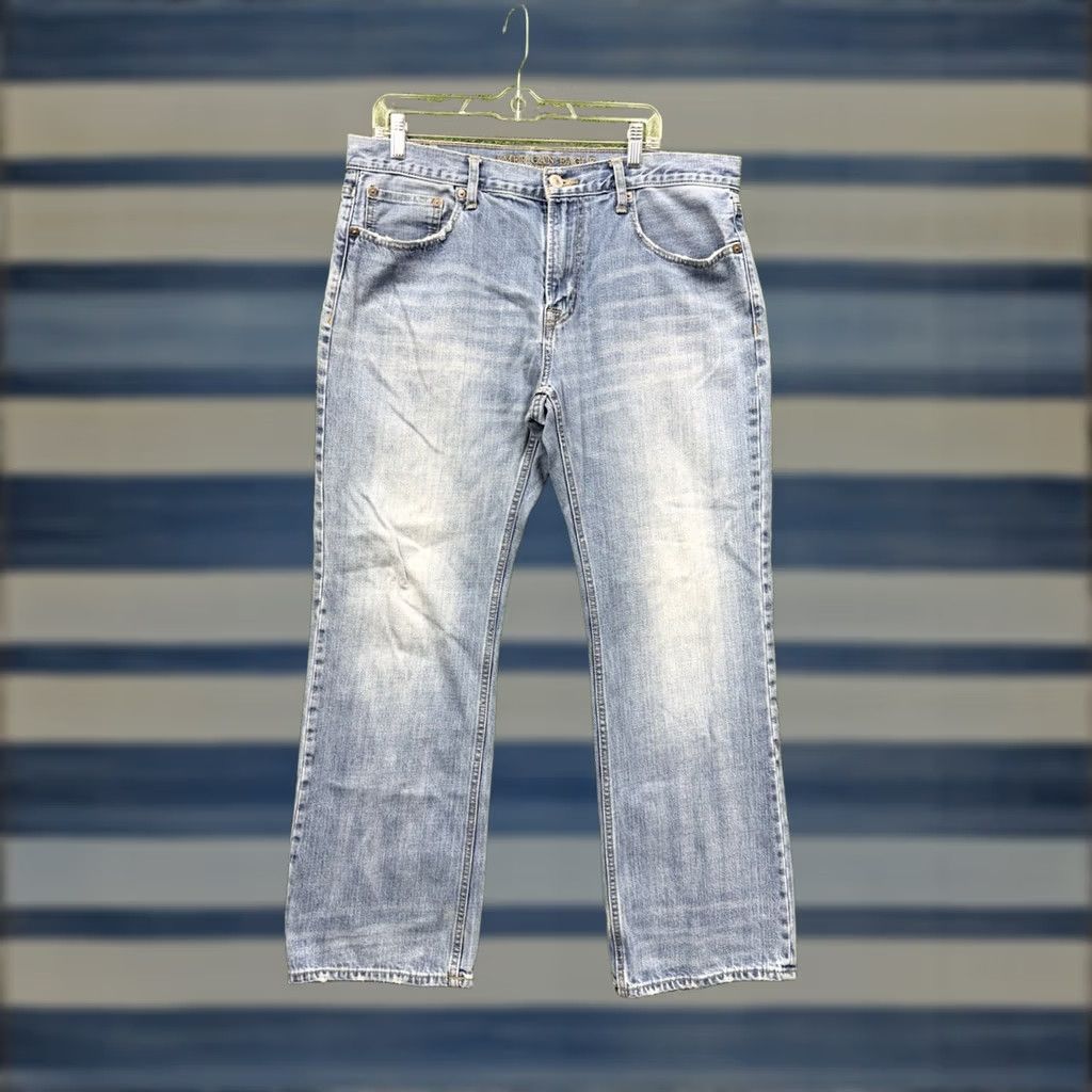 American Eagle Outfitters American Eagle Jeans Mens 36x32 Mid Rise Bootcut Light Wash Denim 5-Pocket Regular Fit Blue Jeans Mens Size US 36 / EU 52 - 1 Thumbnail