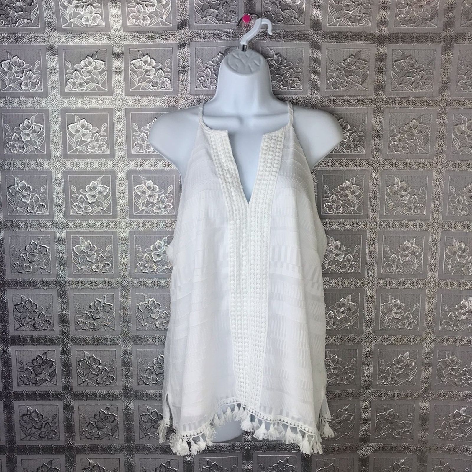 Other 7th Avenue New York & Co Fringe Tribal Tank Top Size L / US 10 / IT 46 - 2 Thumbnail