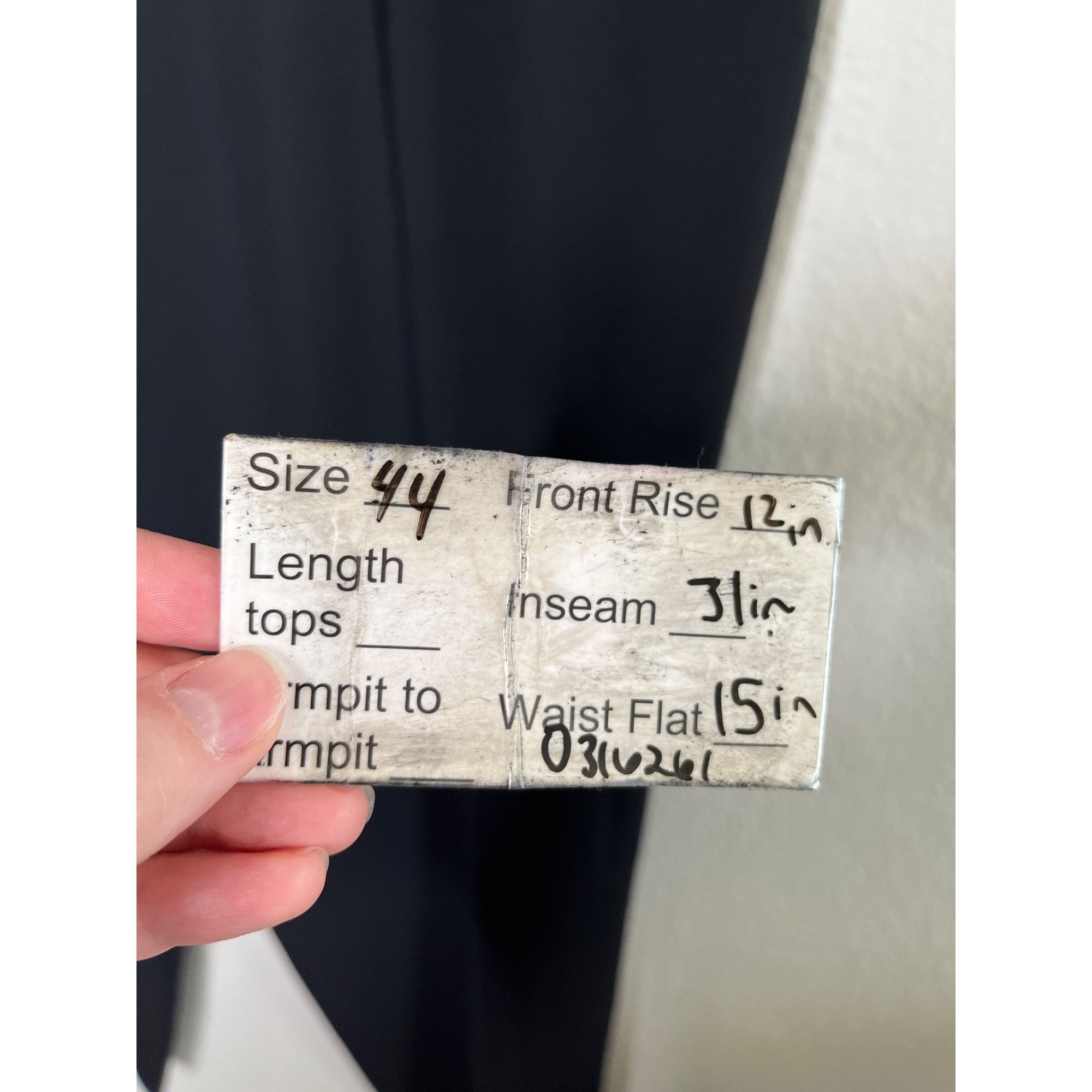 Giorgio Armani Giorgio Armani Classico Womens Black Wool Silk Blend Trouser Size 30" / US 8 / IT 44 - 7 Thumbnail