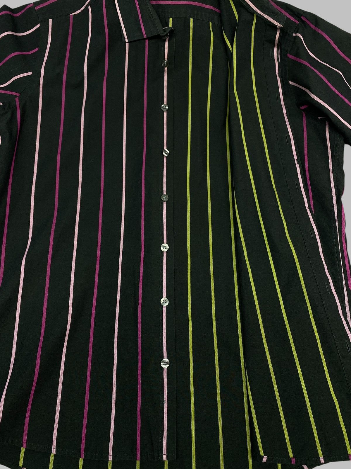 Yves Saint Laurent VIntage Yves Saint Laurent YSL Logo Striped Shirt 90s Size US L / EU 52-54 / 3 - 16 Thumbnail