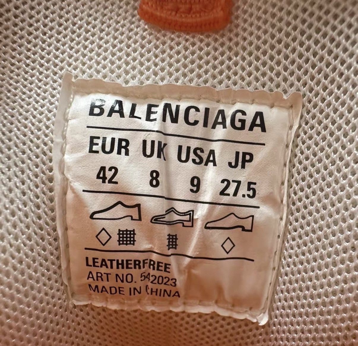 Balenciaga Balenciaga Track White & Orange Sneakers J42 Size US 8.5 / EU 41-42 - 8 Thumbnail