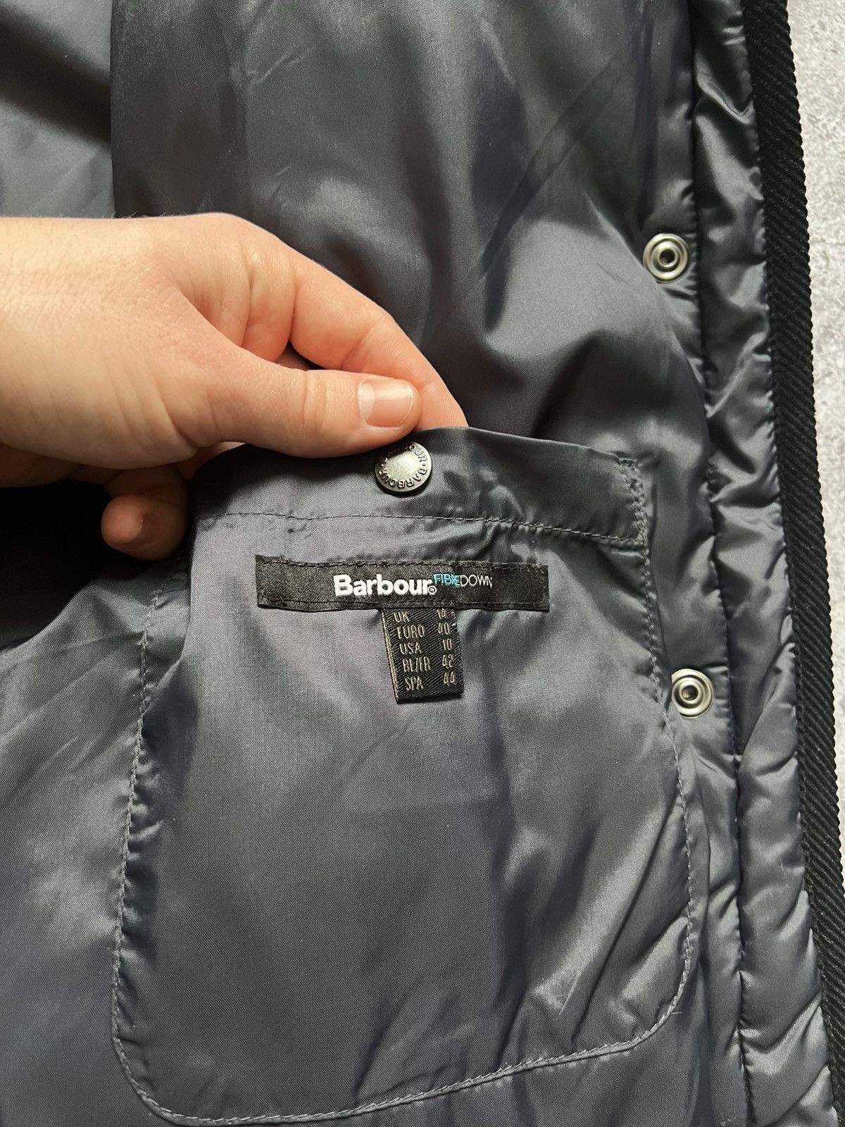Barbour Barbour Wax Snow Spot Baffle Puffer Waxed Jacket Size L / US 10 / IT 46 - 15 Thumbnail