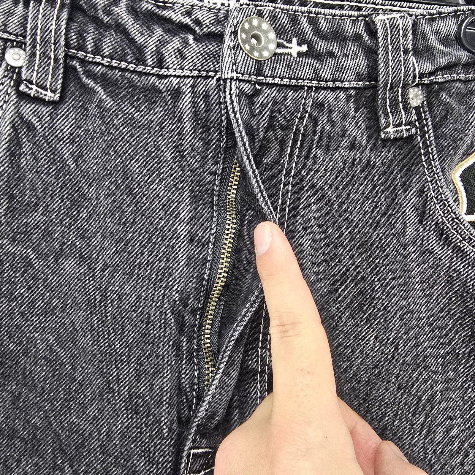 Ninth Hall Ninth Hall Ambush Jeans 33 (Fits 34x28 Y2K Baggy Snake Eagle Size US 33 - 5 Thumbnail