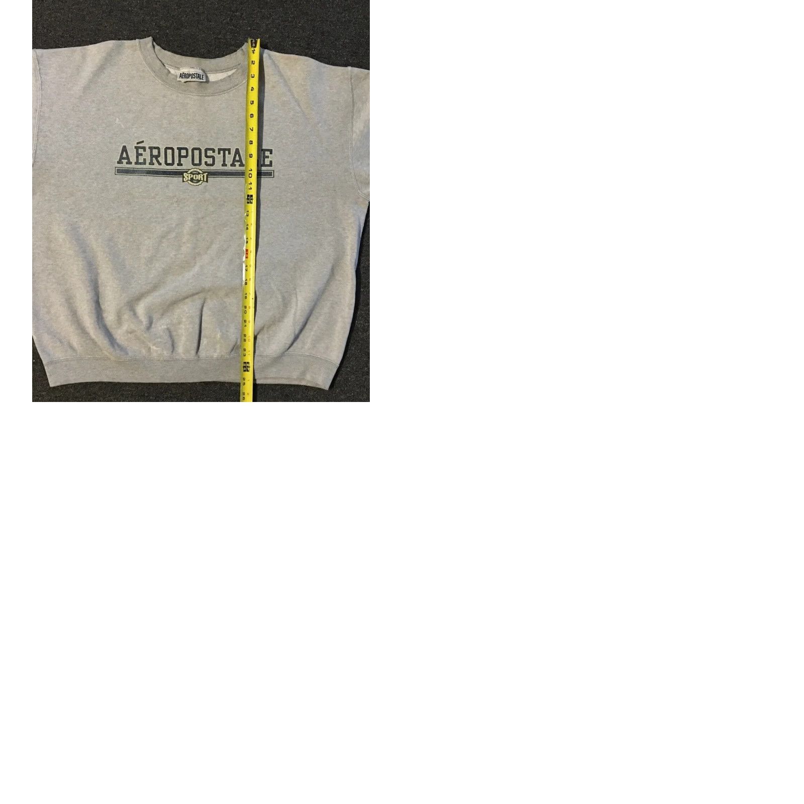 Thrasher VINTAGE Aeropostale Sport Hoodie Mens L Gray Sweatshirt Distressed Boxy 90s Grunge Spellout Track & Field USA USA Size US L / EU 52-54 / 3 - 9 Thumbnail