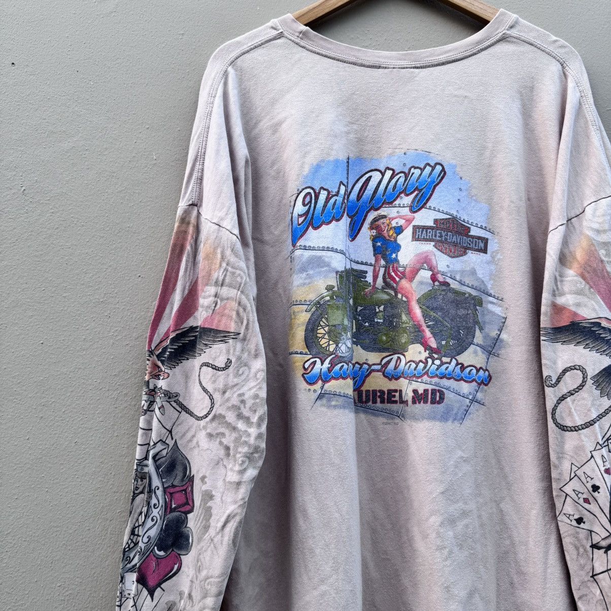 Harley Davidson × Vintage Vintage harley davidson tattoo long rare tee Size US XXL / EU 58 / 5 - 6 Thumbnail