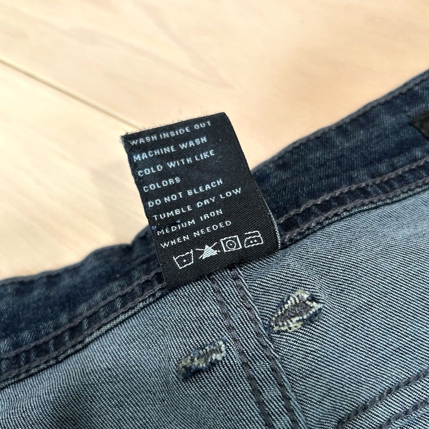 Denime The Perfect Jean Skinny Fit OG Stretch Denim Miner Gray Pant Jeans 34x32 Men’s Blue Slimming Straight 5-Pocket Signed Logo USA Size US 34 / EU 50 - 7 Thumbnail
