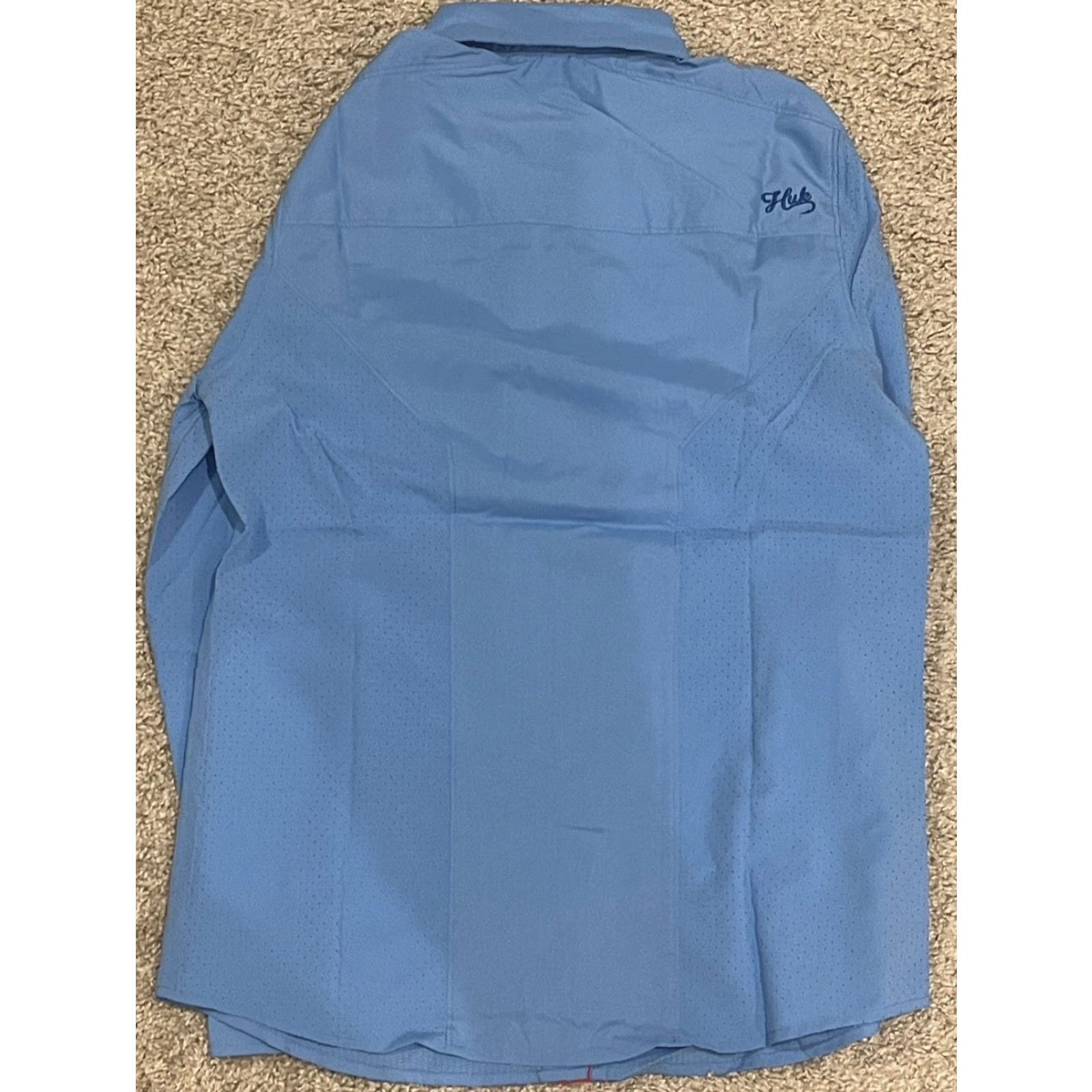 Vintage Huk Shirt Long Sleeve Next Level Sz Small Blue Size US S / EU 44-46 / 1 - 6 Thumbnail