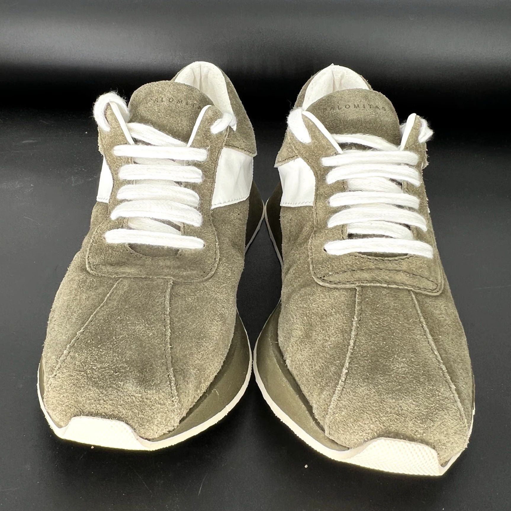 Vintage PALOMA BARCELÓ Palomitas Green Suede Sneakers Low Top 9 Women Casual Athletic Shoes Size US 9 / IT 39 - 3 Thumbnail