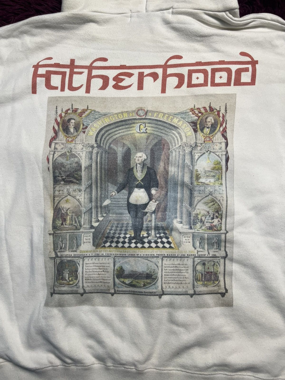 Japanese Brand LEGENDA Tokyo "Masonic Brotherhood" Graphic Hoodie (44) Size US M / EU 48-50 / 2 - 12 Thumbnail