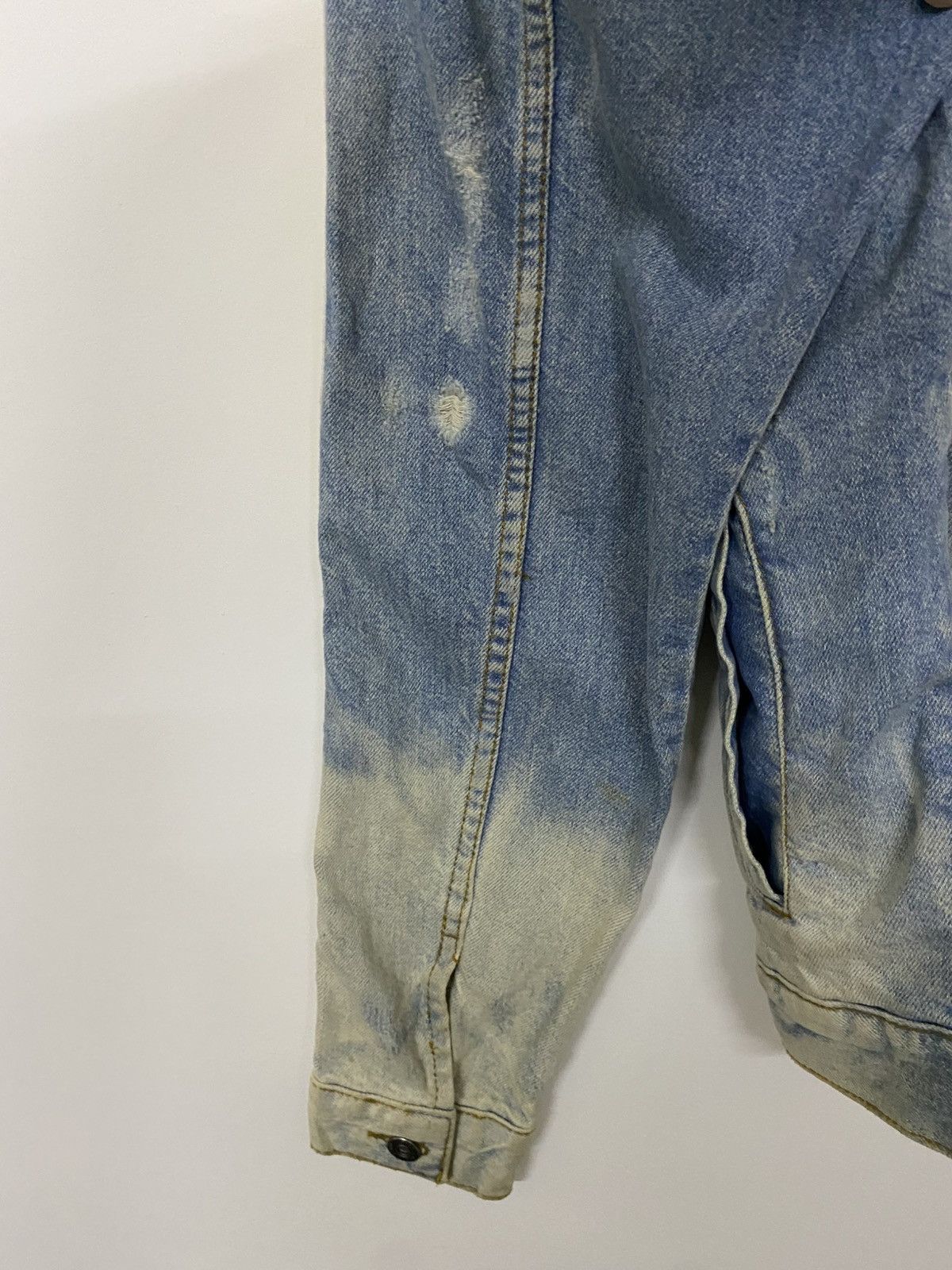 Zara Distressed Style Zara Man Blue Faded Denim Jacket Size US XL / EU 56 / 4 - 13 Thumbnail