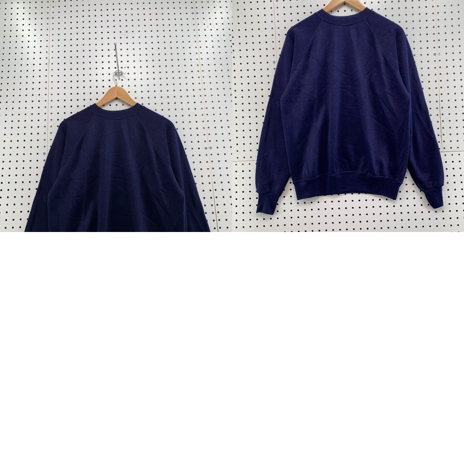 Vintage VINTAGE Sports Action Sweatshirt Adult L Navy Blue Crew Neck 60s 70s Mens Size US L / EU 52-54 / 3 - 9 Thumbnail