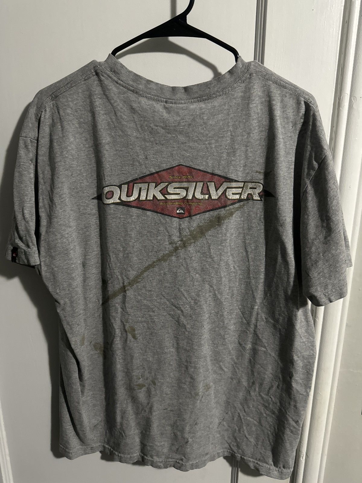 Quiksilver Grey Quiksilver Tee Paint splattered Size US L / EU 52-54 / 3 - 2 Thumbnail
