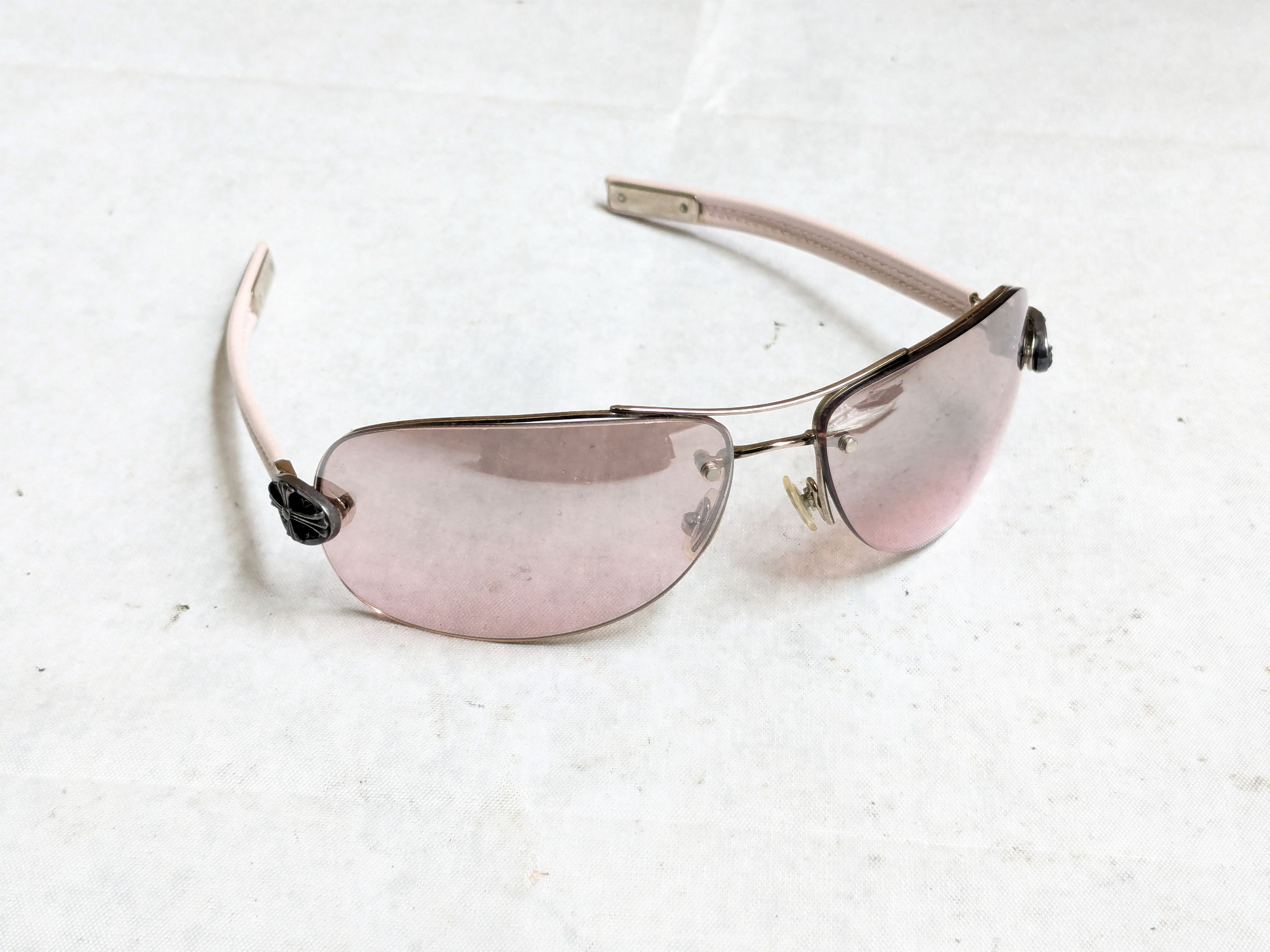 Chrome Hearts Chrome Hearts Classic Oval Sunglasses Pink Aviator Size ONE SIZE - 5 Thumbnail