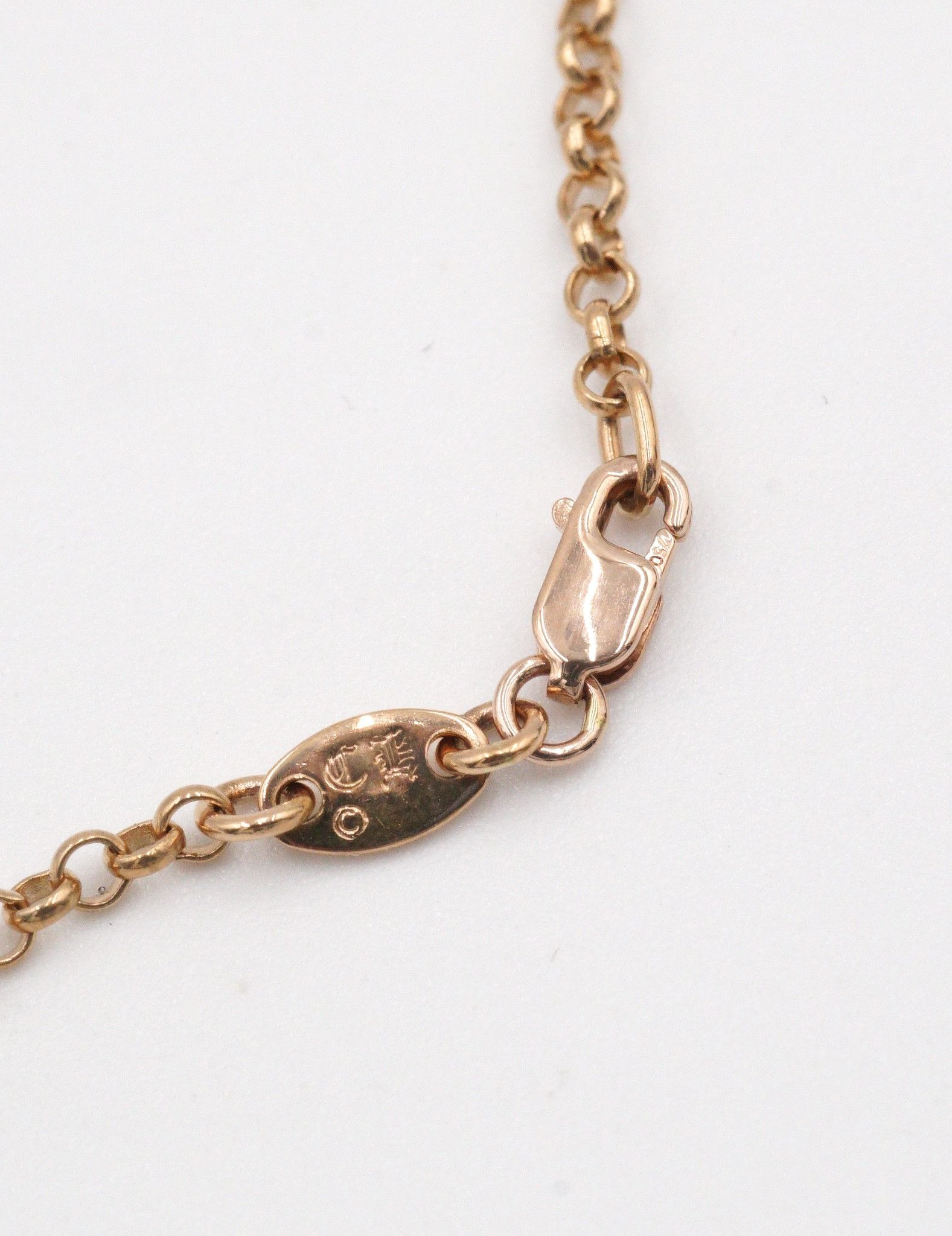 Chrome Hearts Chrome Hearts 22K Gold Emerald Safety Pin Necklace Size ONE SIZE - 9 Thumbnail