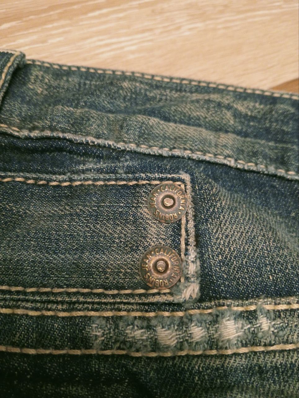 Robins Jeans VINTAGE ROBIN'S JEAN LEATHER POCKET CROPPED PANTS Size US 38 / EU 54 - 7 Thumbnail