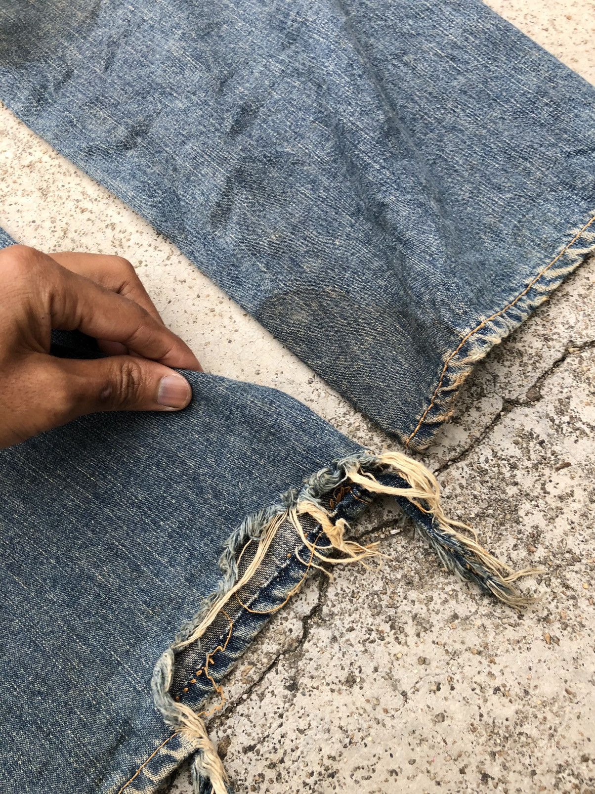 Hypebeast BORO RUSTY DENIM BY US BOARDER DENIM Size US 33 - 12 Thumbnail