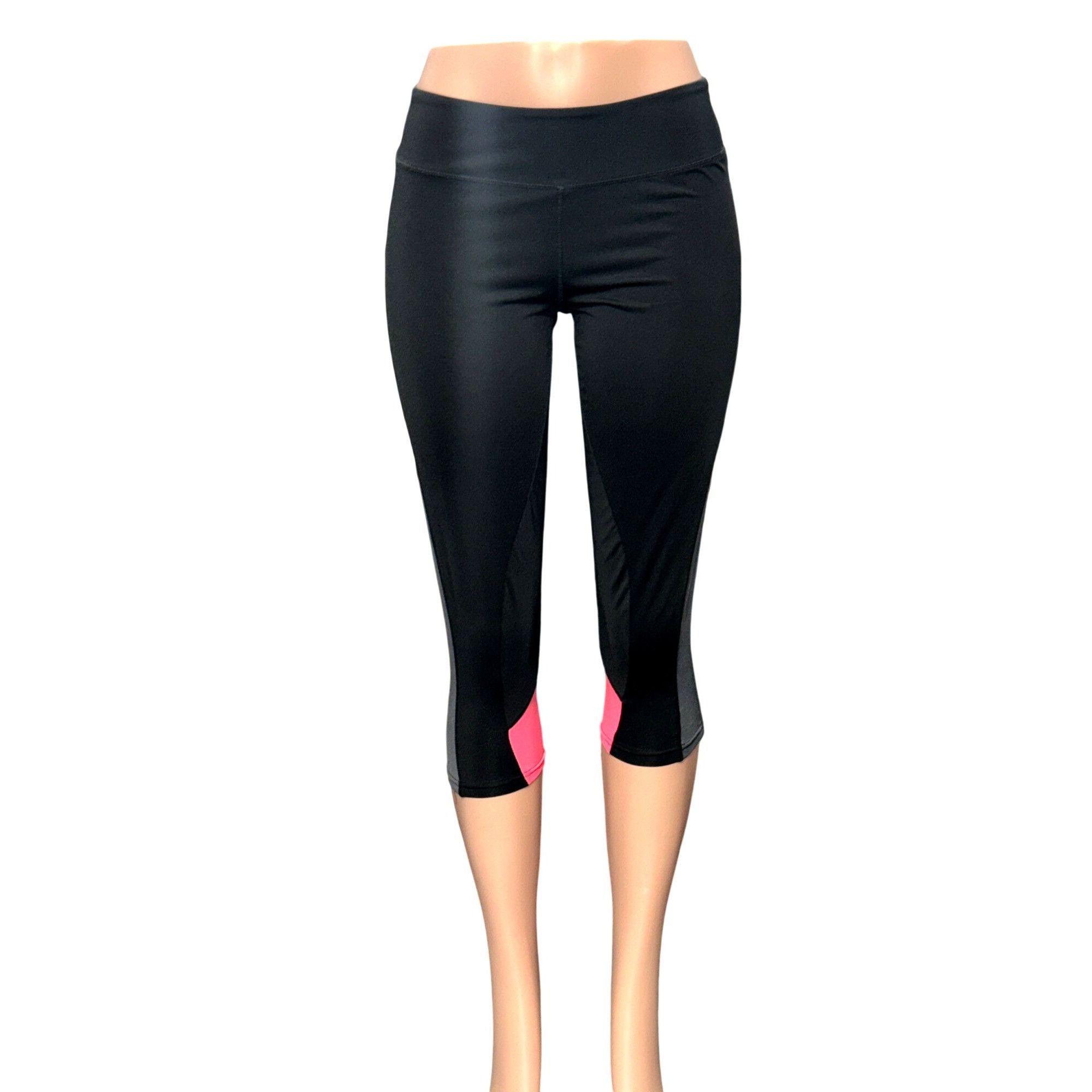 Other CCC Capri Length Pink Black High Waist Athletic Yoga Pants S Size 28" / US 6 / IT 42 - 1 Thumbnail