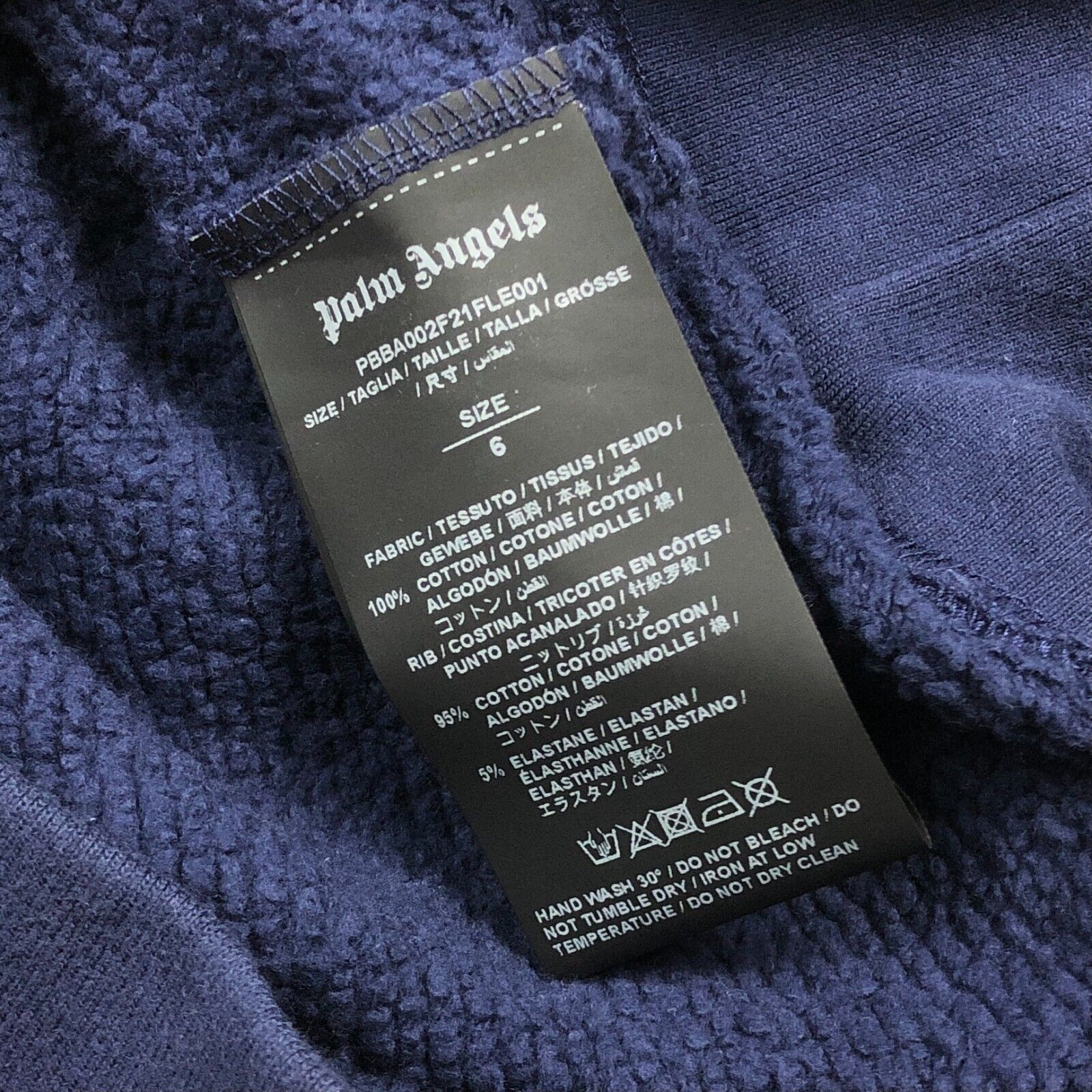 Palm Angels Palm Angels Classic Over Logo Navy Crewneck Sweater Youth 6 Size US XXS / EU 40 - 6 Thumbnail