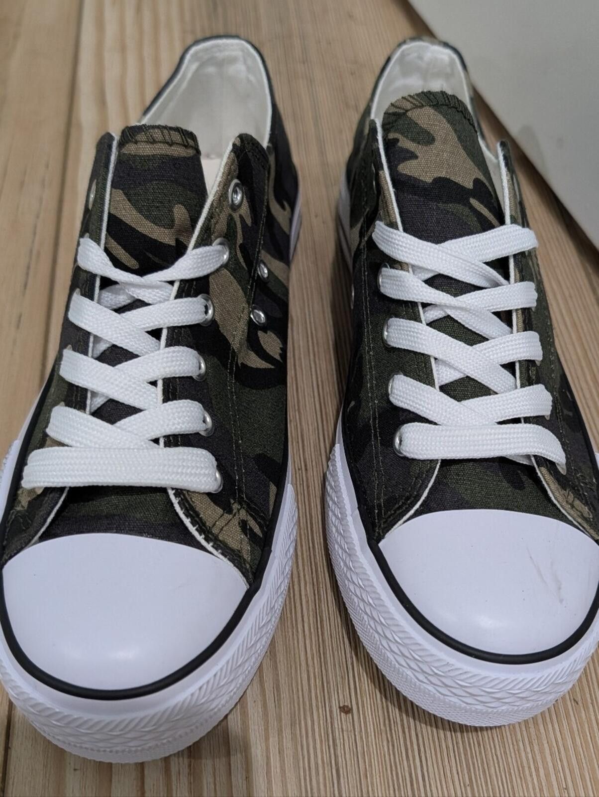Other TOP Moda Black and White Canvas Slip-On Shoe Size US 8.5 / IT 38.5 - 3 Thumbnail