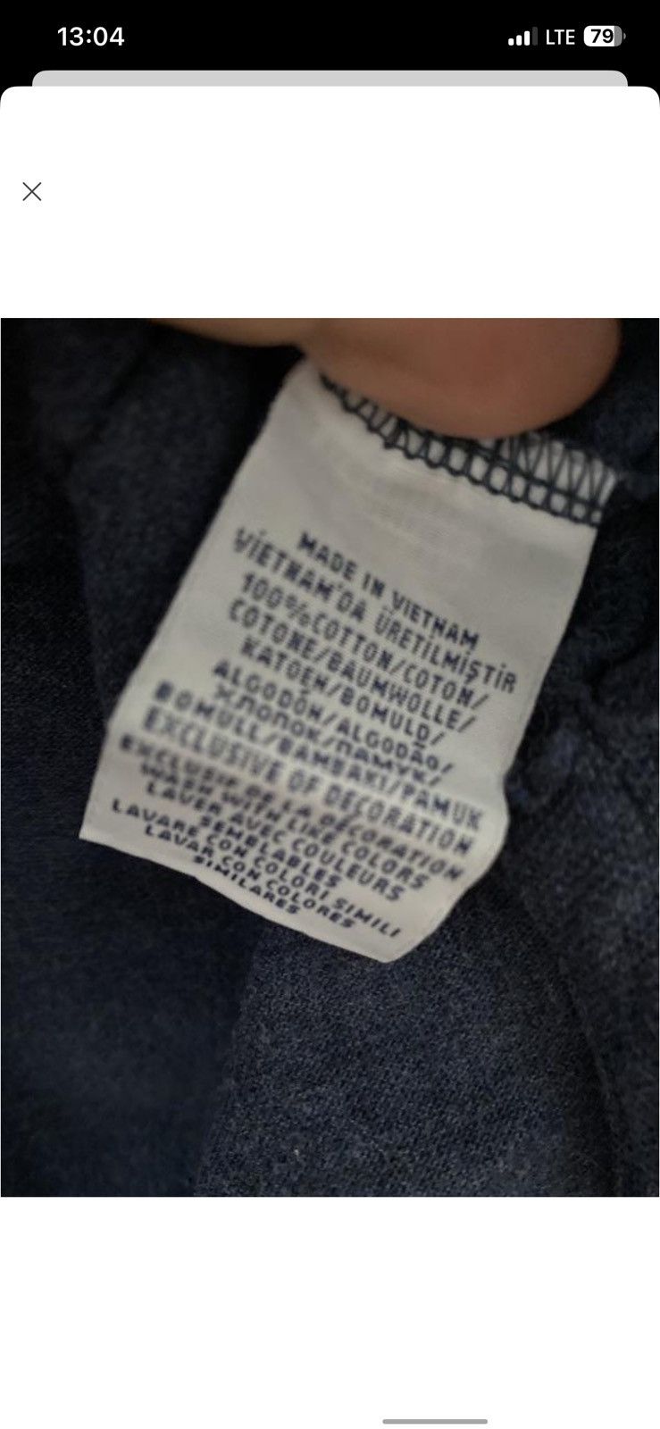 Polo Ralph Lauren Polo Ralph Lauren Navy Long Sleeve Polo Shirt Size US XL / EU 56 / 4 - 4 Thumbnail